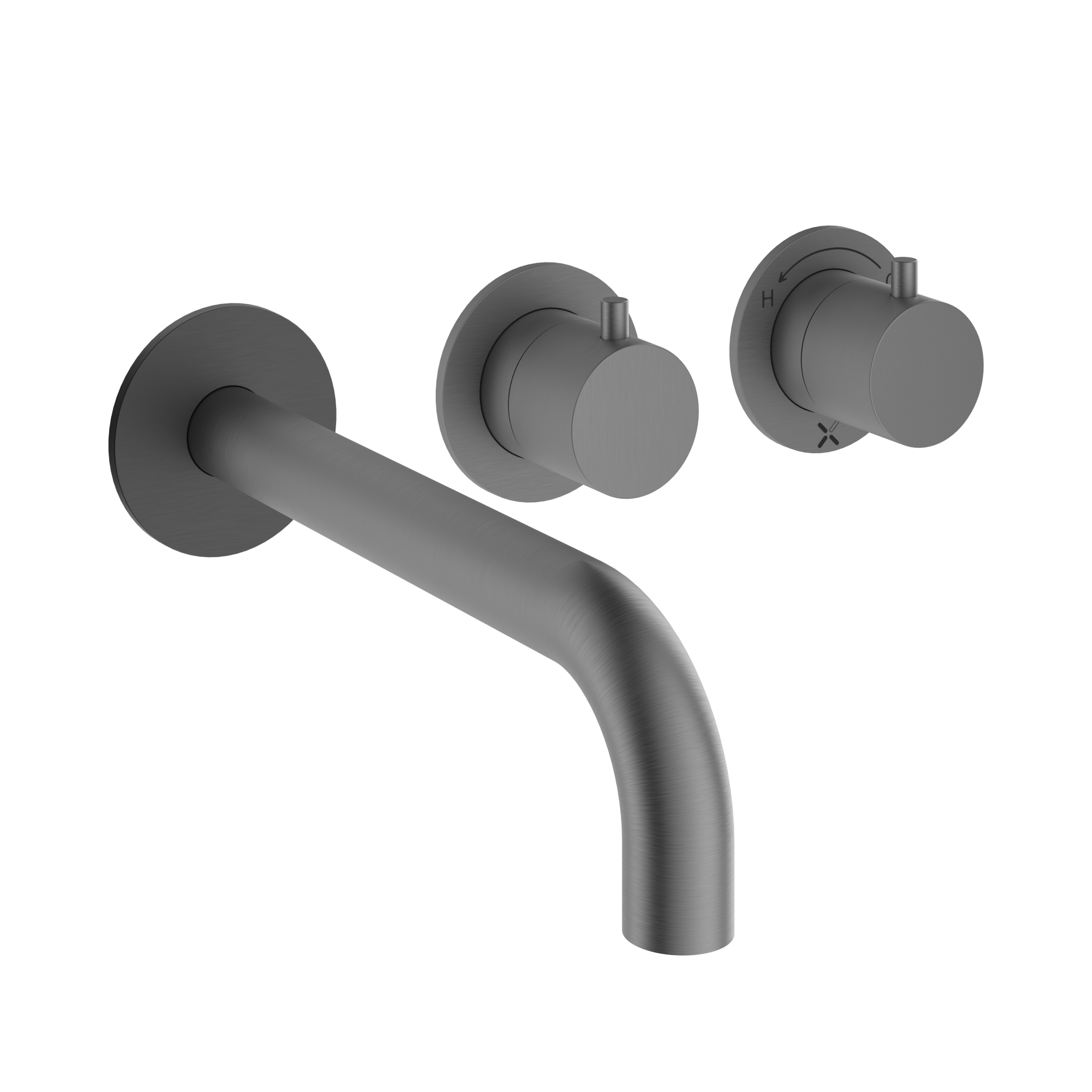 Crosswater Module 3 Outlet 2 Handle Concealed Thermostatic Shower Valve & Bath Spout