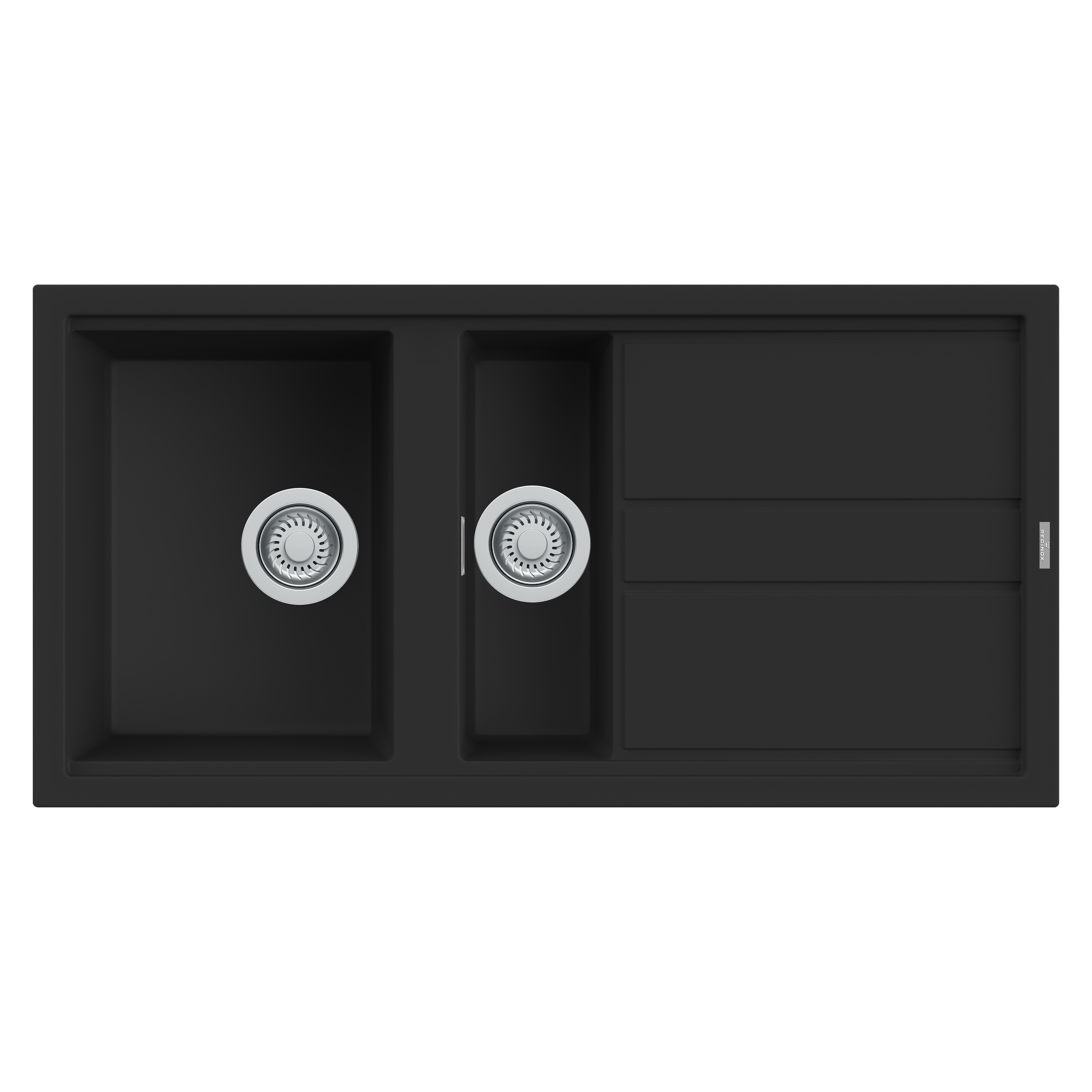 Reginox Best 475 1.5 Bowl Granite Composite Kitchen Sink & Waste Kit with Reversible Drainer - 1000 x 510mm - SOPHIE 1651