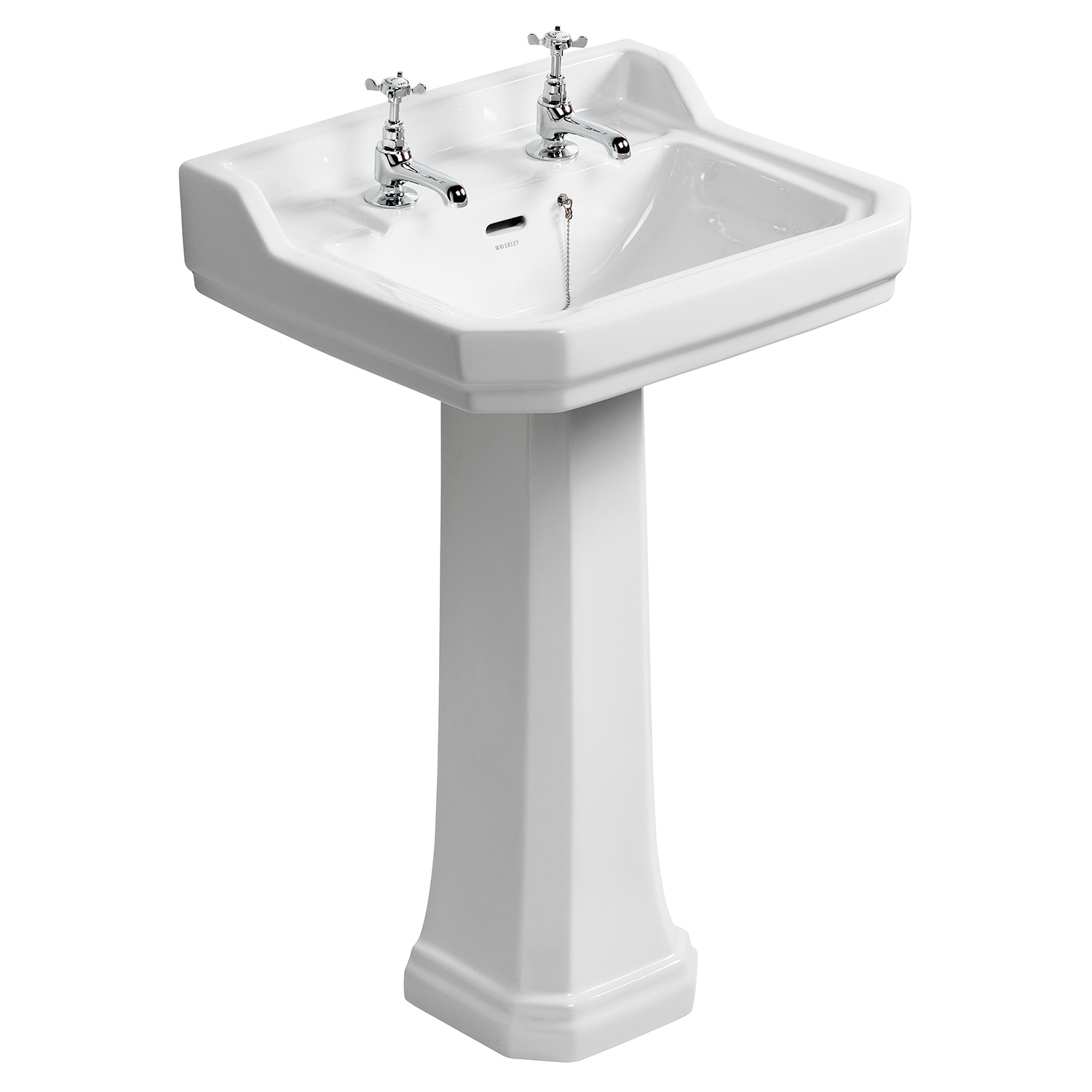 Ideal Standard Waverley 560mm Basin & Full Pedestal