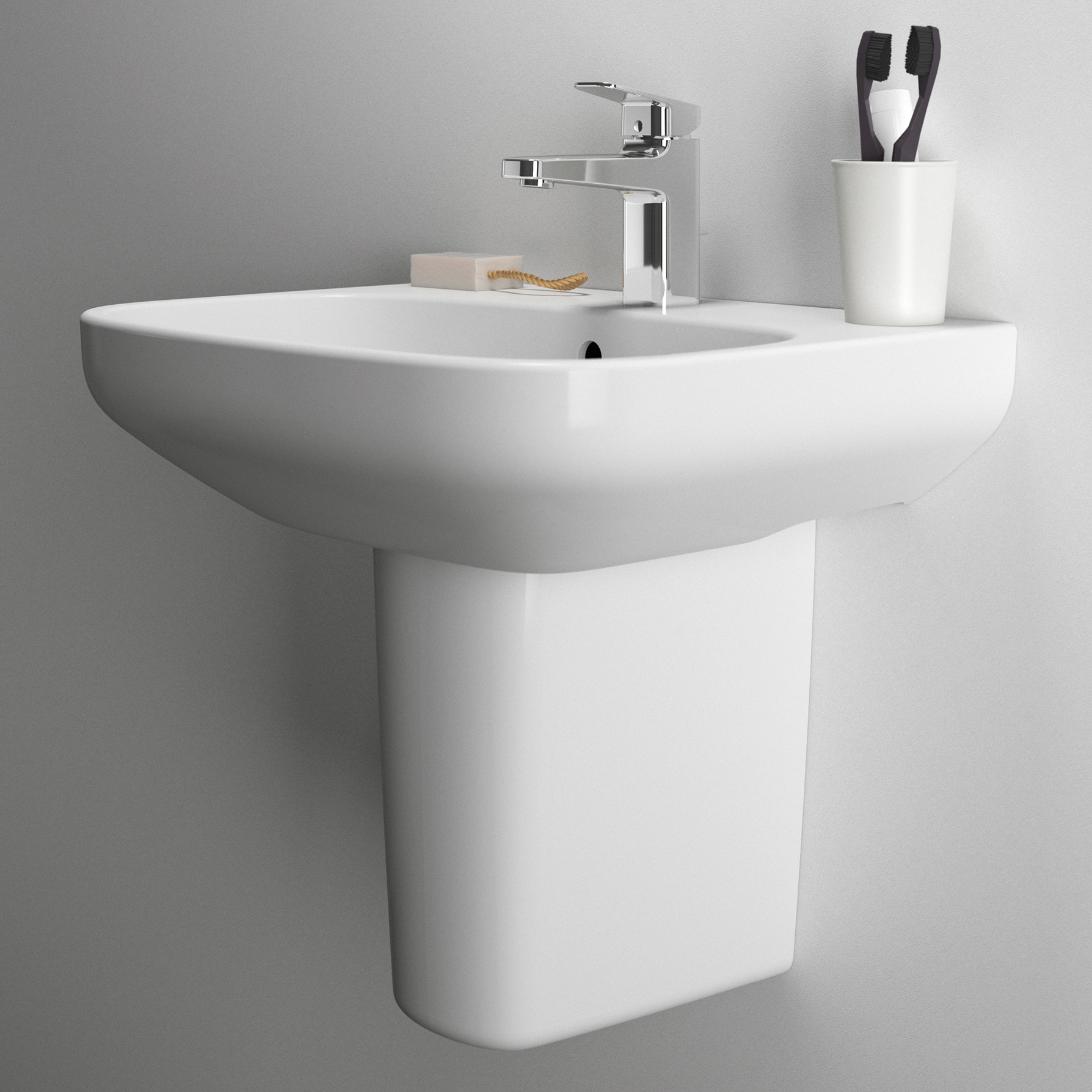 Ideal Standard i.life A Basin & Pedestal