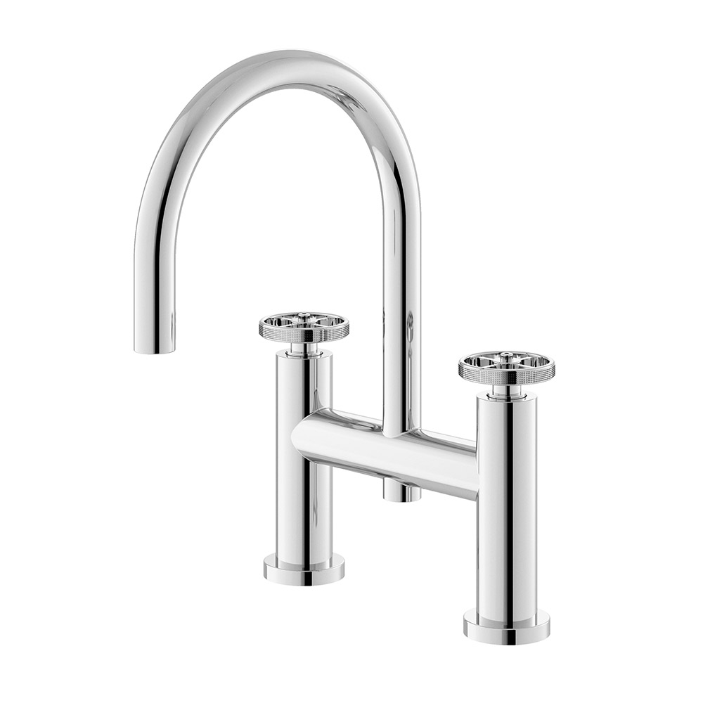 Hudson Reed Revolution Industrial Deck Mounted Bath Filler Tap