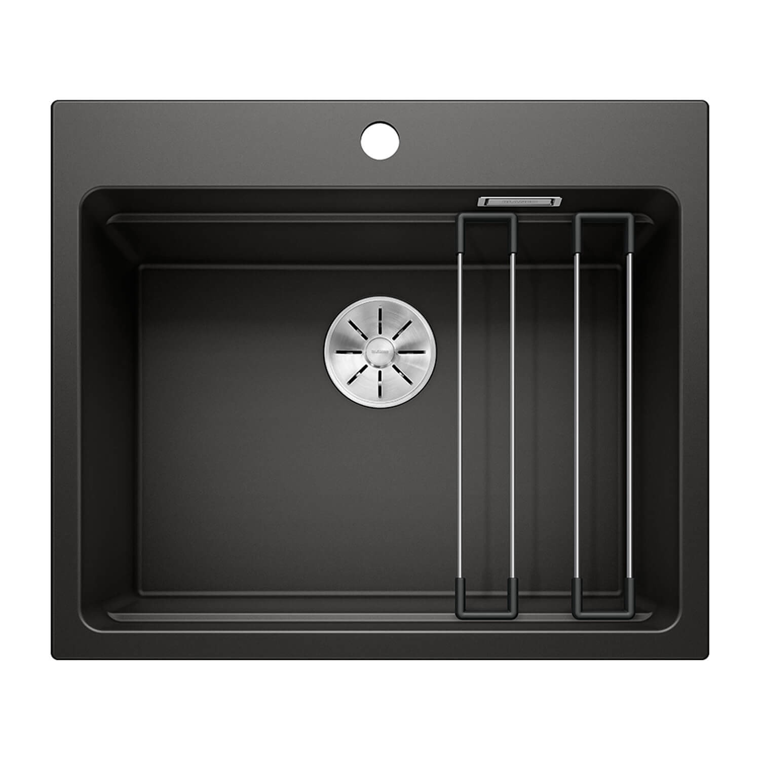 Blanco Etagon 6 Large 1 Bowl Silgranit Composite Kitchen Sink & Waste with Tap Ledge - 600 x 510mm