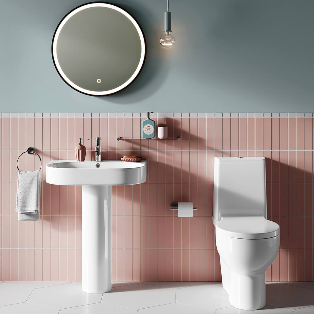 Britton Bathrooms Hoxton Towel Ring - Chrome
