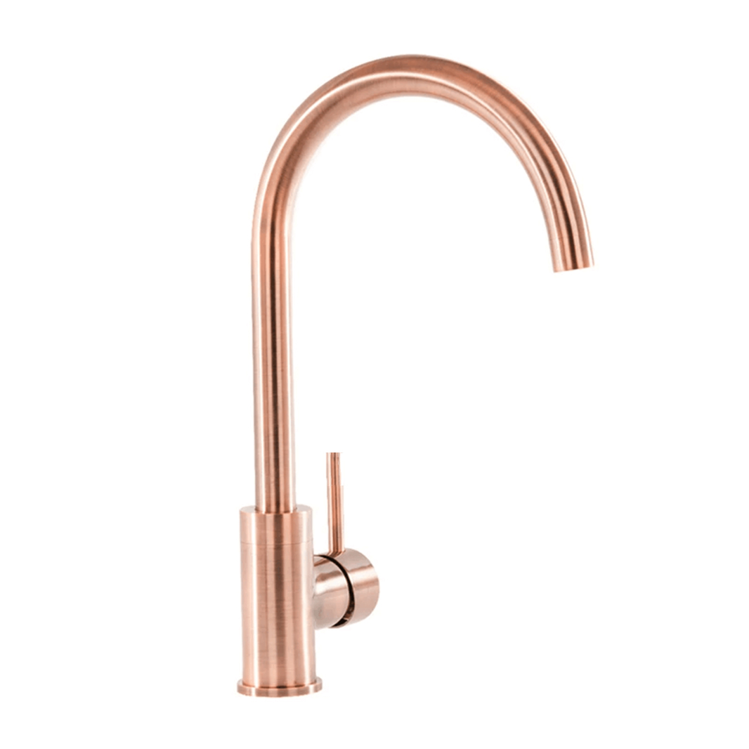 Vellamo Kara Single Lever Mono Kitchen Mixer - Brushed Copper