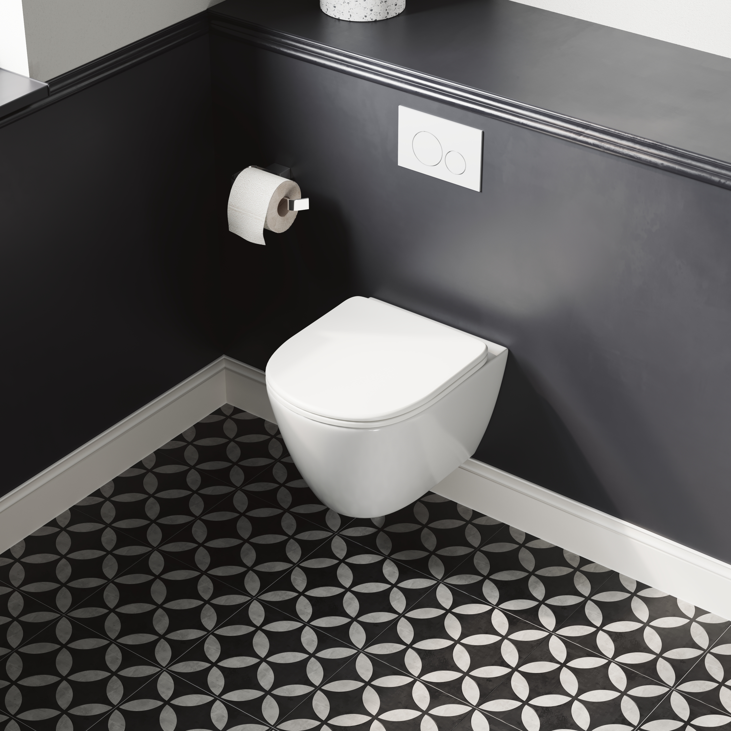 Harbour Clarity Rimless Wall Hung Toilet & Soft Close Seat