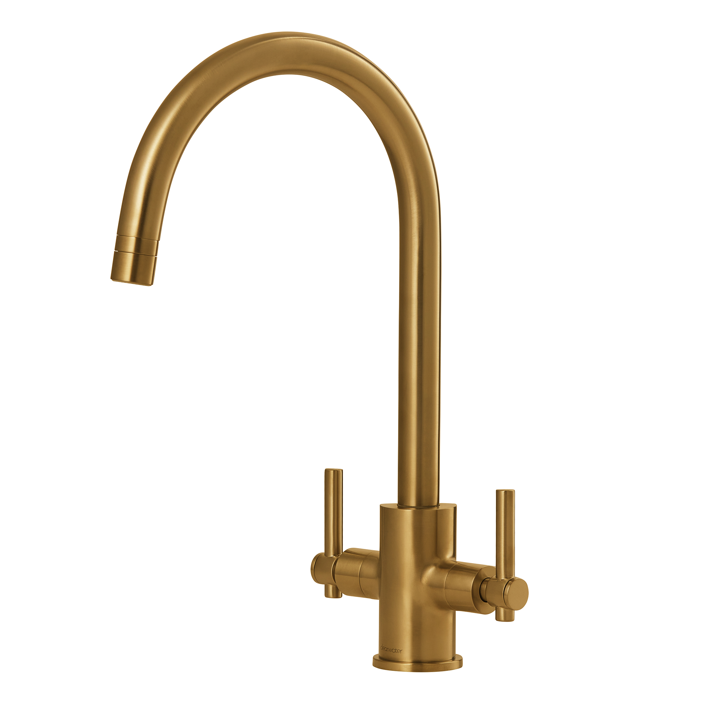 Clearwater Rococo WRAS Approved Twin Lever Mono Kitchen Mixer with Swivel Spout