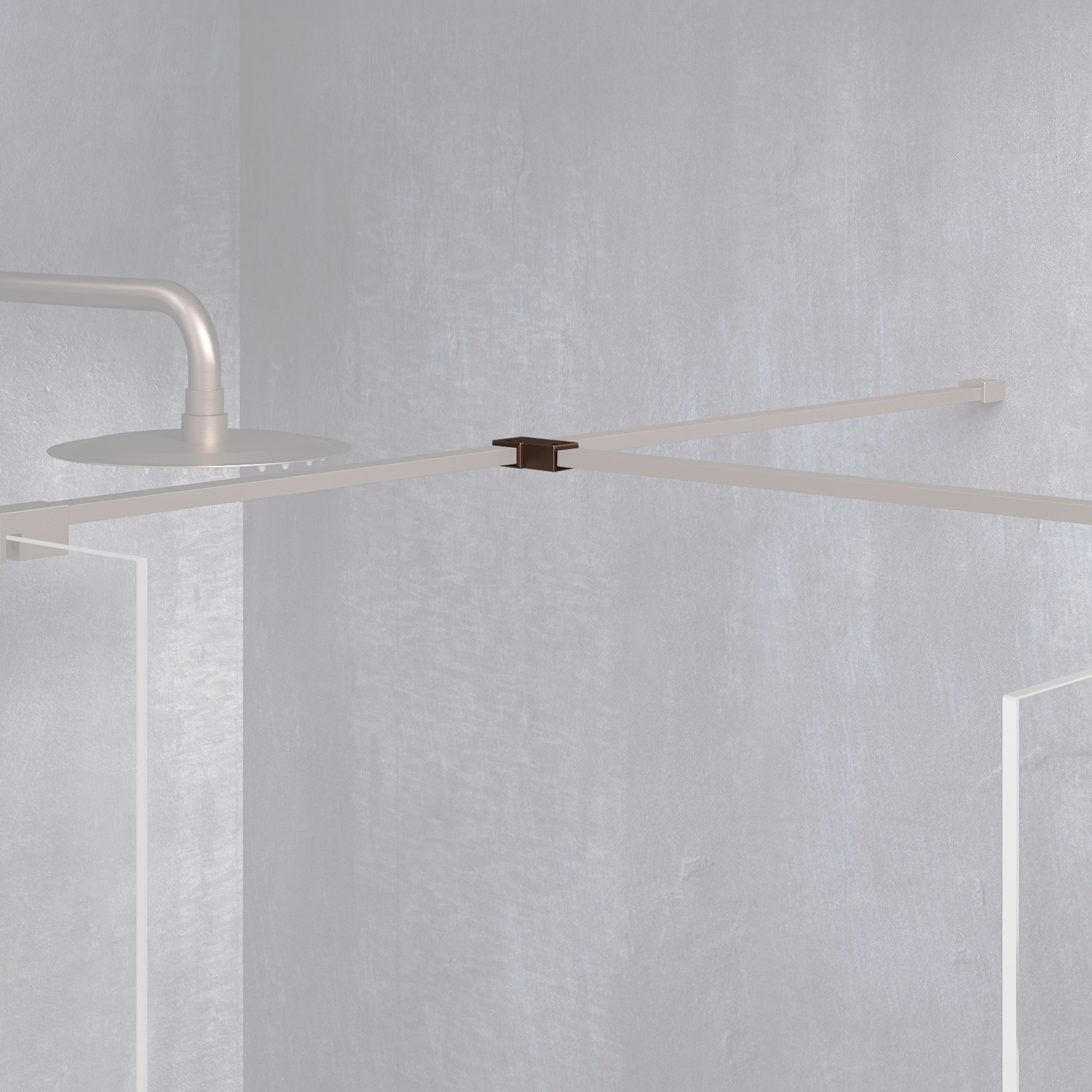 Harbour i8 Brushed Bronze T-Piece Join for 2 Panels