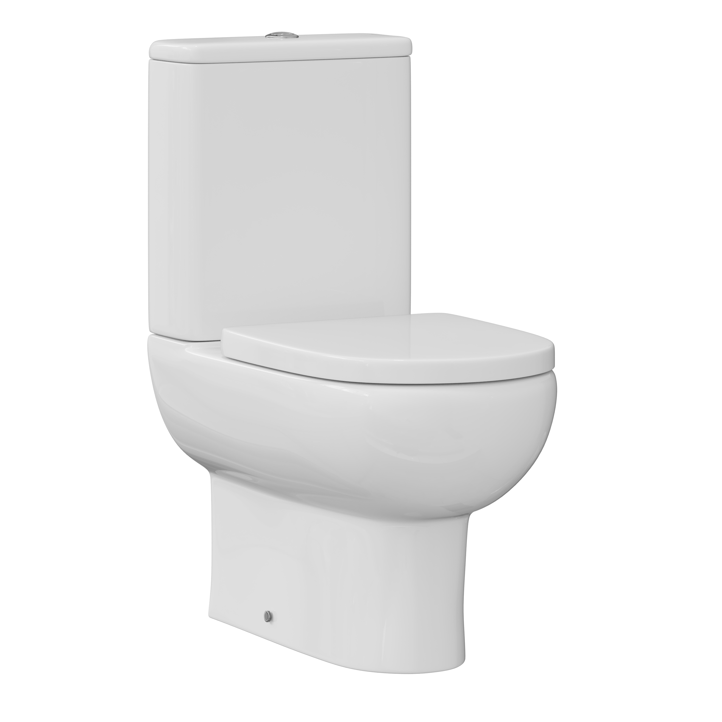 Anderson Rimless Back To Wall Close Coupled Toilet & Soft Close Seat