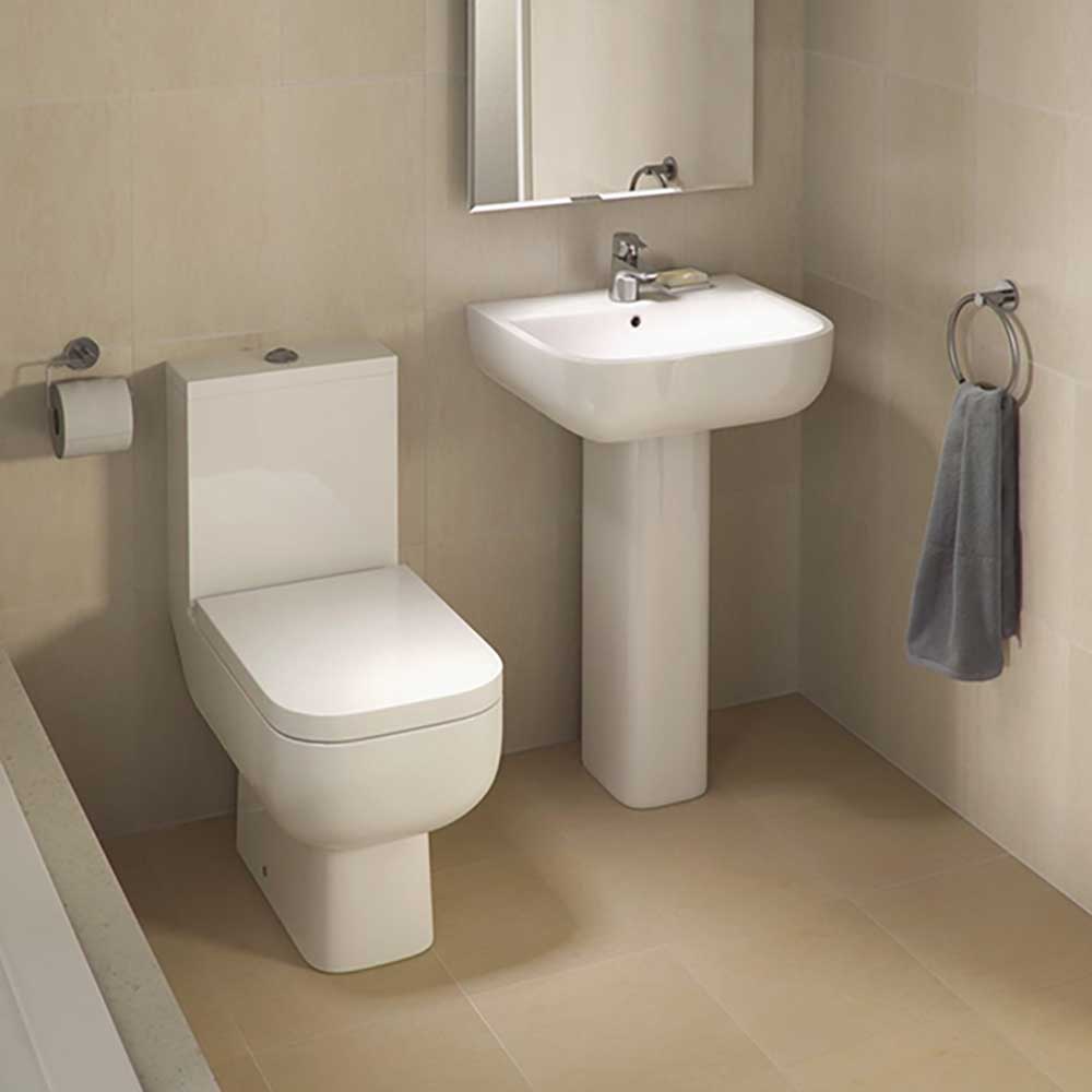 RAK Series 600 1 Tap Hole Basin with Full Pedestal 520mm