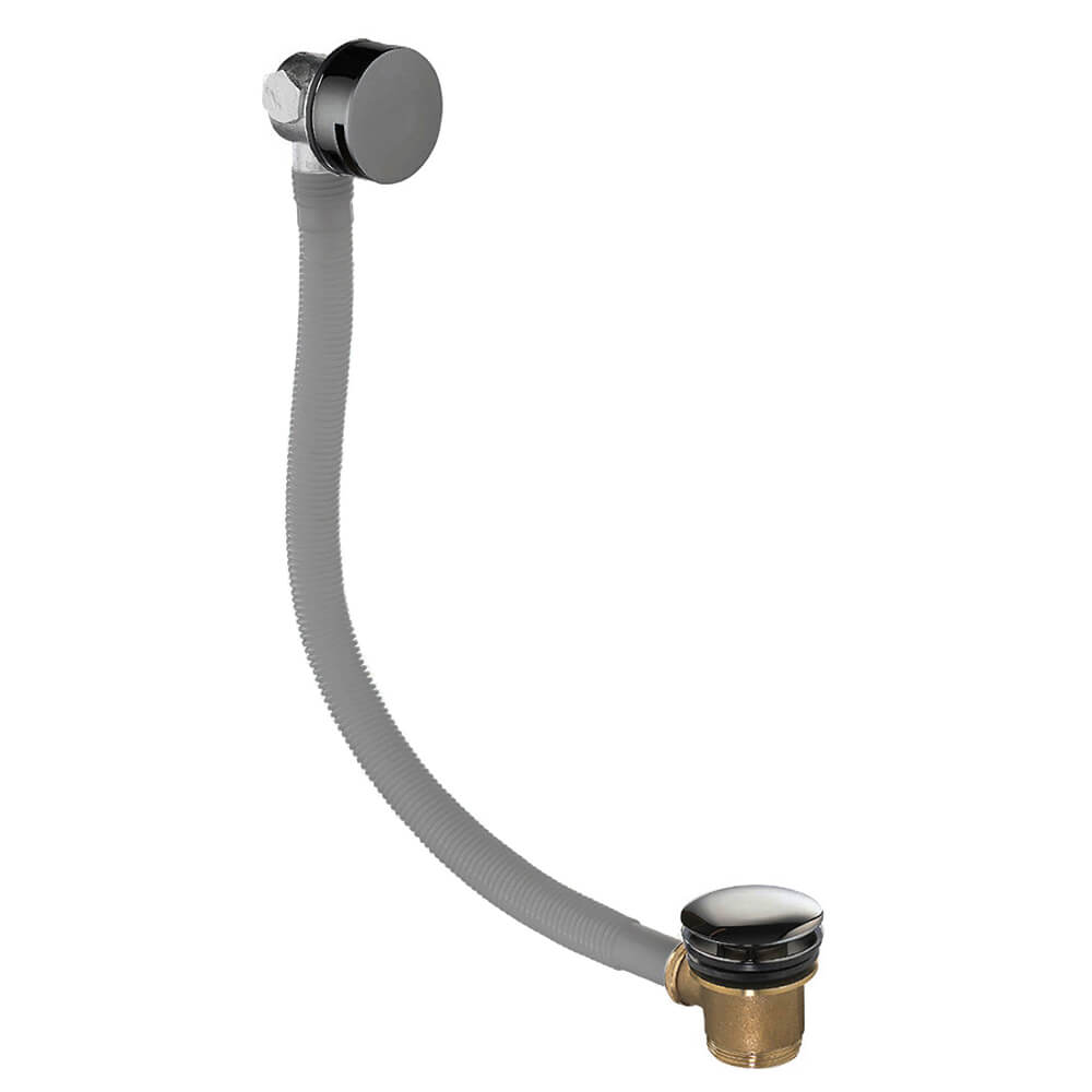 VOS Overflow Bath Filler with Click Clack Waste - Brushed Black