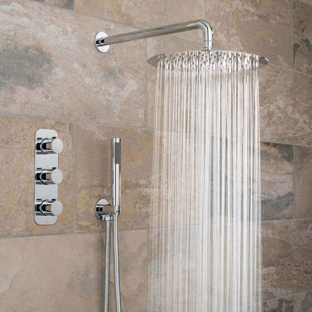 Vado Tablet Altitude Vertical Concealed Thermostatic Shower Valve Package 9