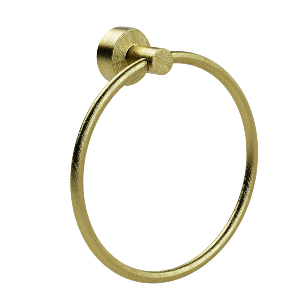 Miller Bond Towel Ring - Brushed Brass
