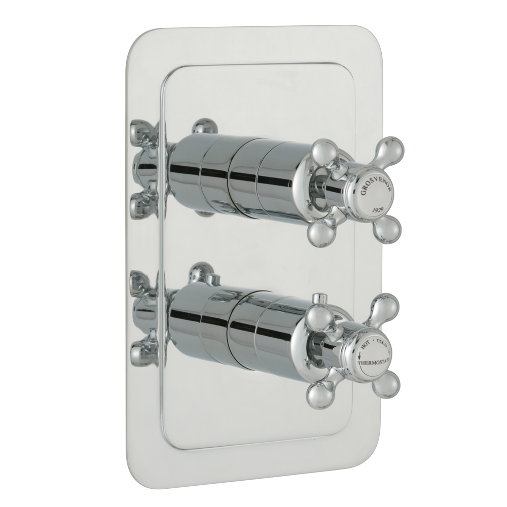 Butler & Rose Caledonia Crosshead 1 Outlet Concealed Thermostatic Shower Valve