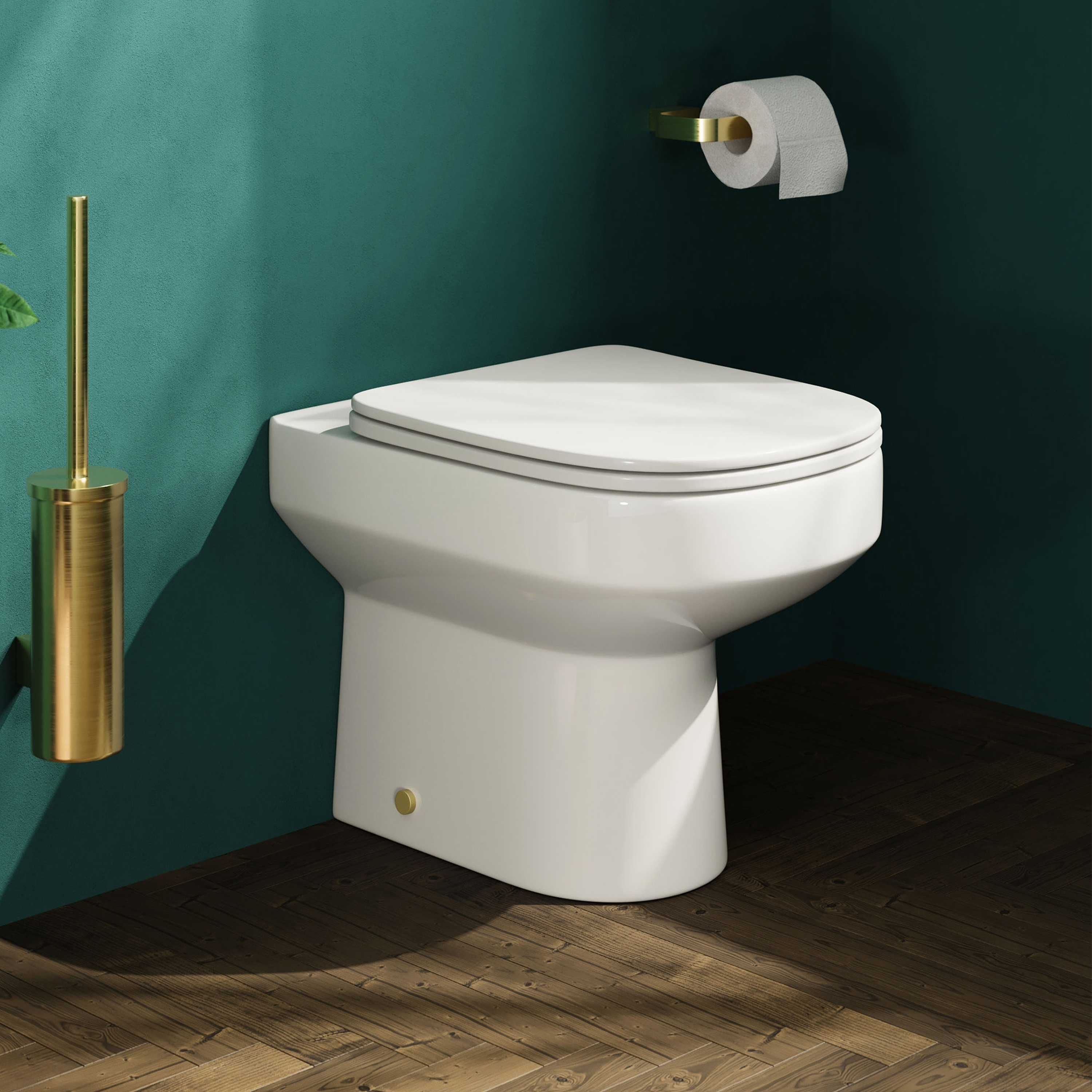 Lorraine Rimless Back To Wall Toilet & Soft Close Seat