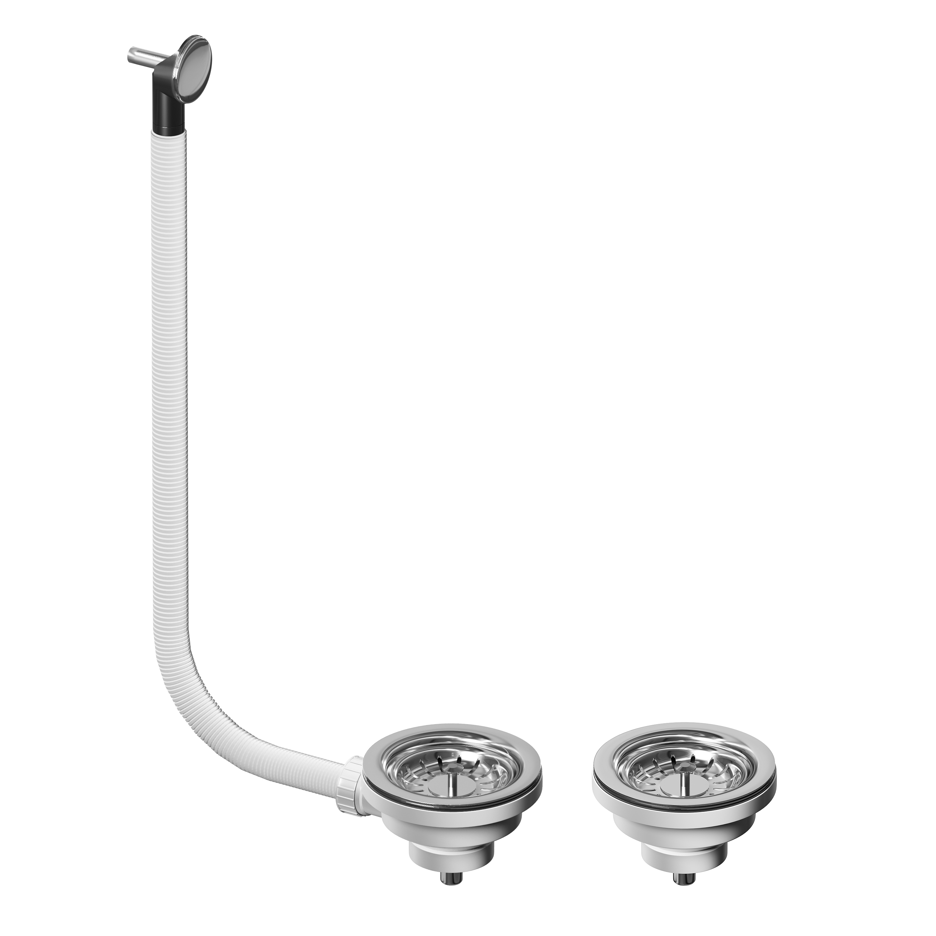 Butler & Rose Farmhouse Basket Strainer Wastes x 2 and Single Overflow Cover