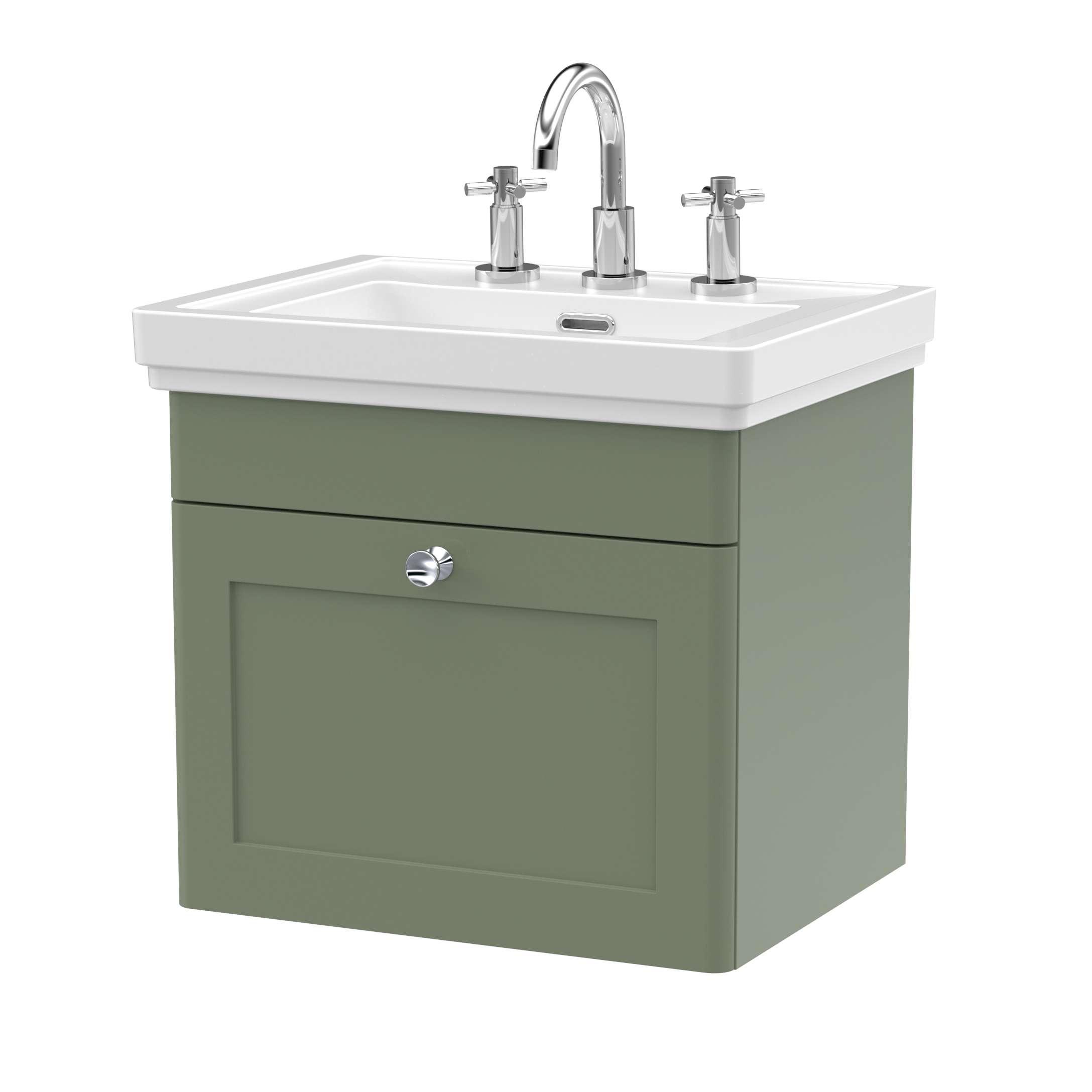 Butler & Rose Ophelia 500mm Wall Mounted 1 Drawer Vanity Unit & Basin