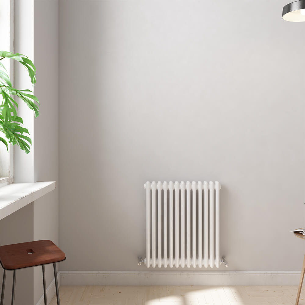 Brenton Olympus Horizontal 2 Column Radiator - White