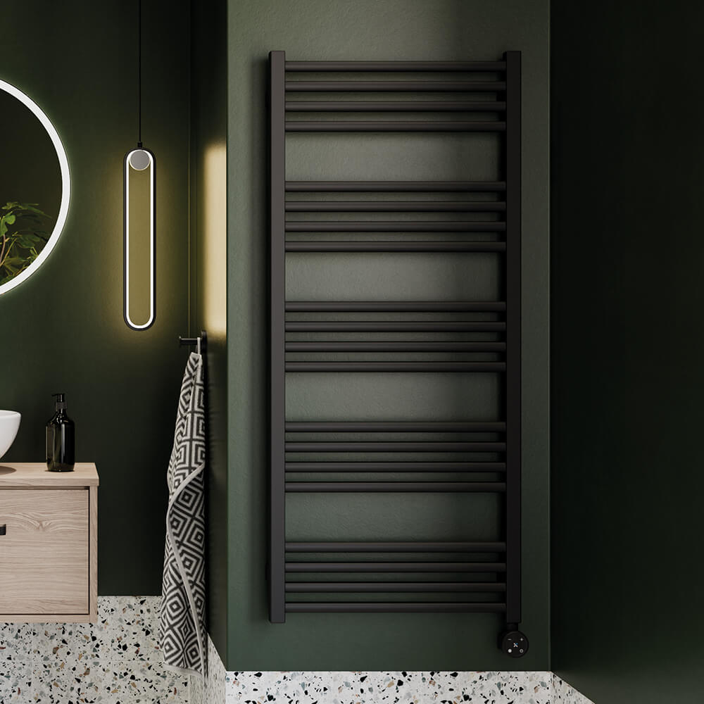 Crosswater MPRO Electric Matt Black Heated Towel Rail