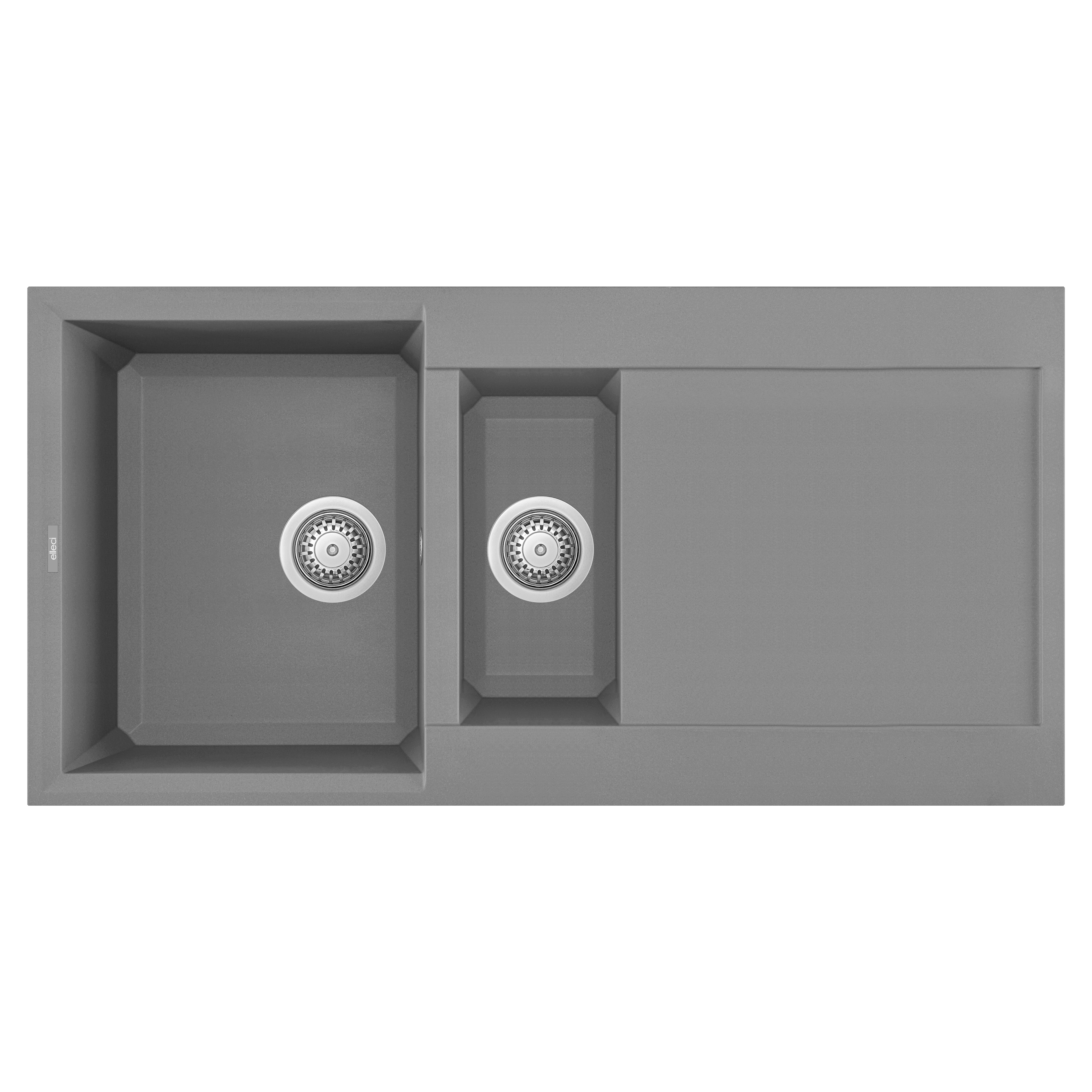 Reginox Elleci Easy 475 1.5 Bowl Granite Composite Inset Kitchen Sink & Waste - 1000 x 500mm