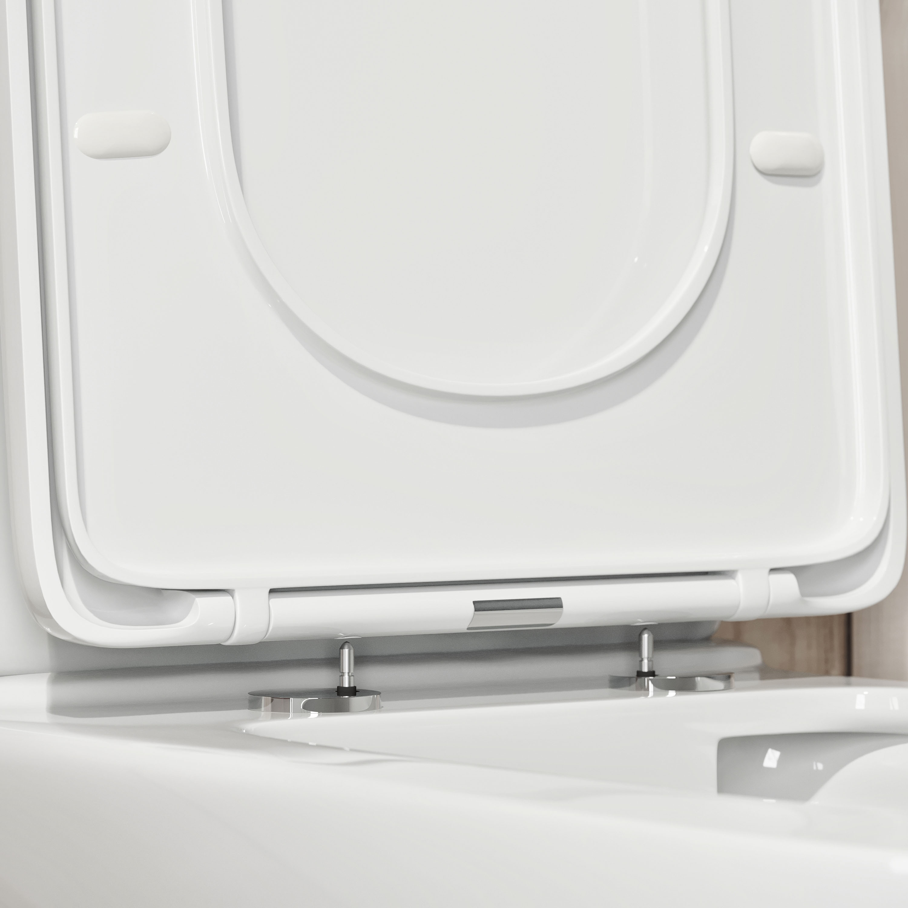 Harbour Soft Close Square Wrap Over Toilet Seat With Quick Release Hinges