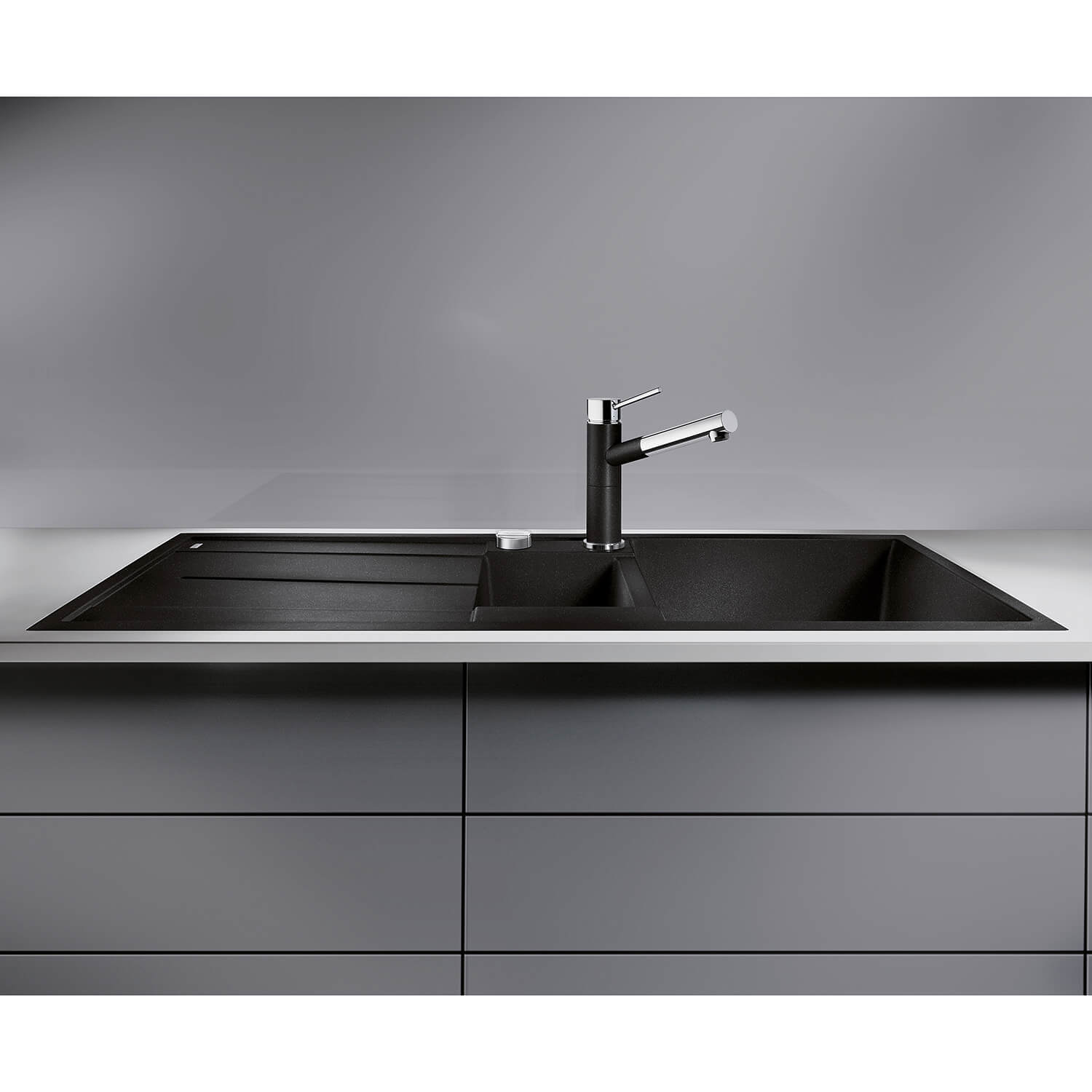 Blanco Metra 6 S 1.5 Bowl Inset Silgranit Composite Kitchen Sink & Waste with Reversible Drainer - 1000 x 500mm