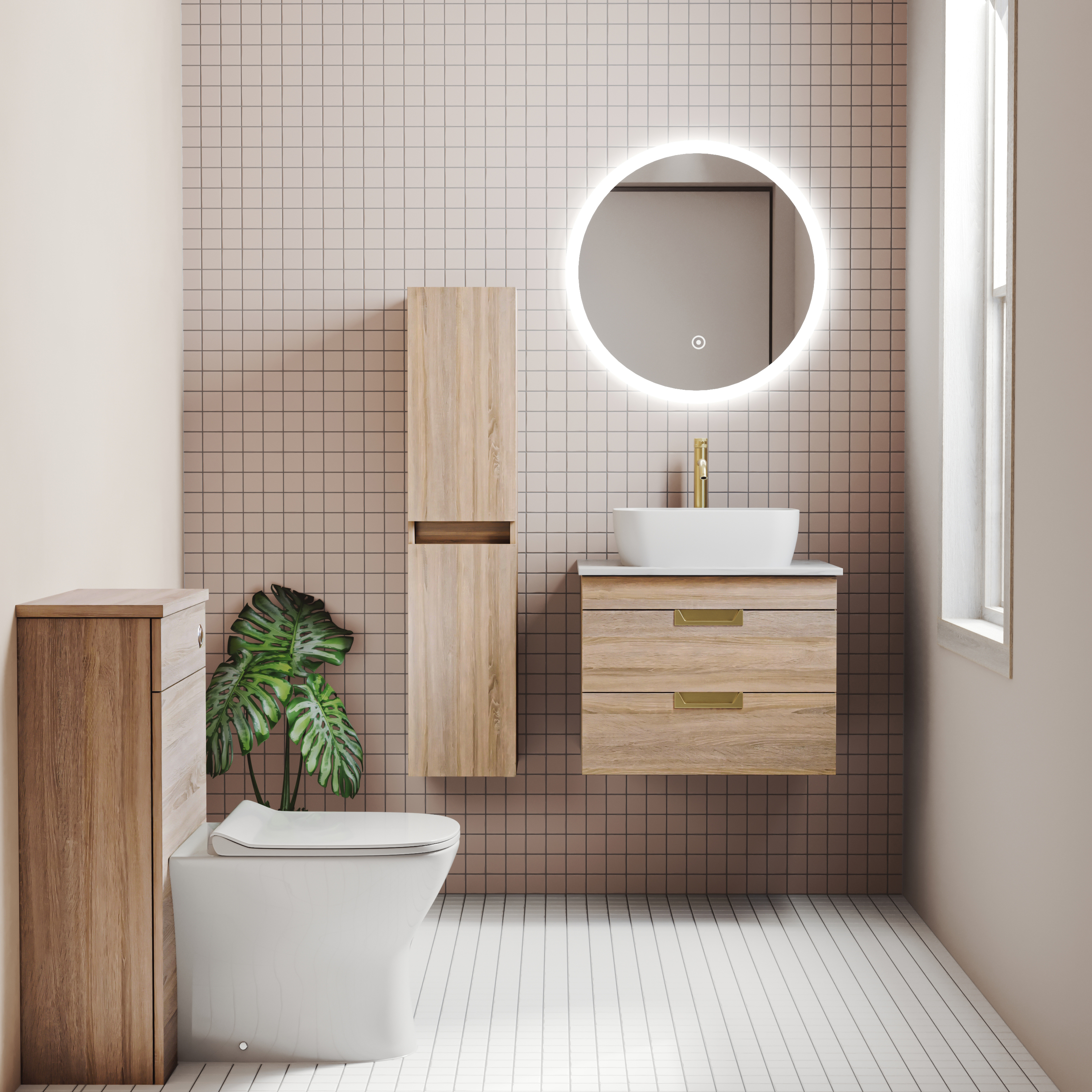 Isla/Freddie 1200mm Wall Mounted Tall Storage Cabinet