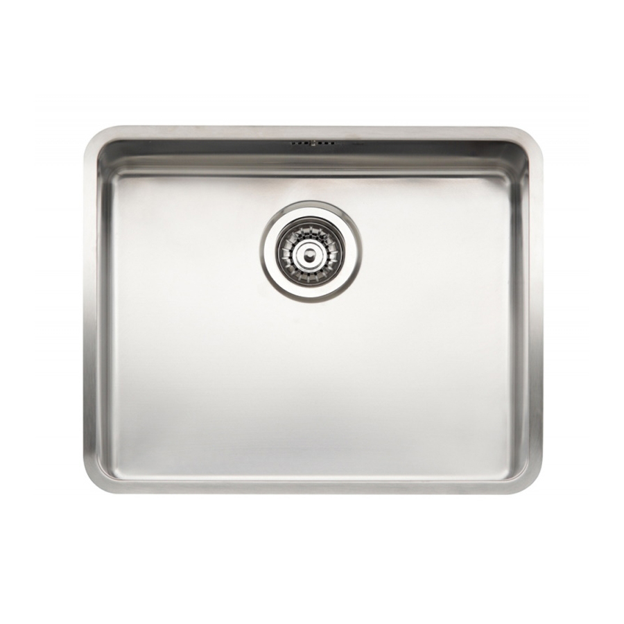 Reginox Ohio 50x40 Single Bowl Stainless Steel Inset / Undermount Kitchen Sink & Waste - 540 x 440mm