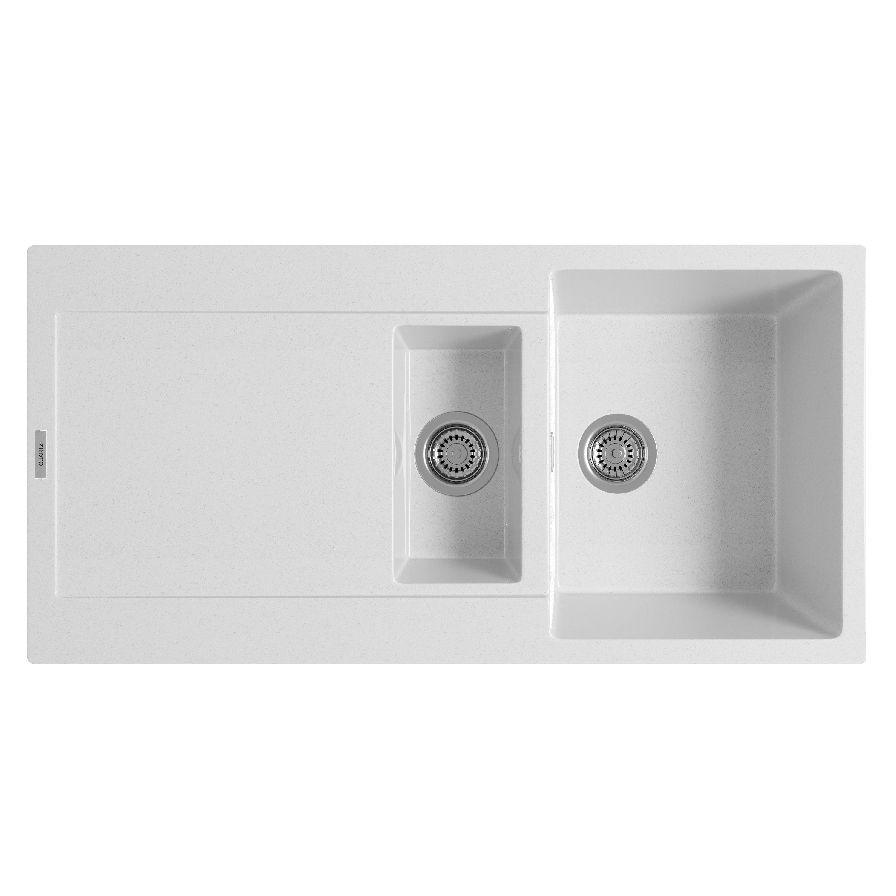 Vellamo Rocca 1.5 Bowl Granite Composite Inset Kitchen Sink & Waste - 1000 x 500mm