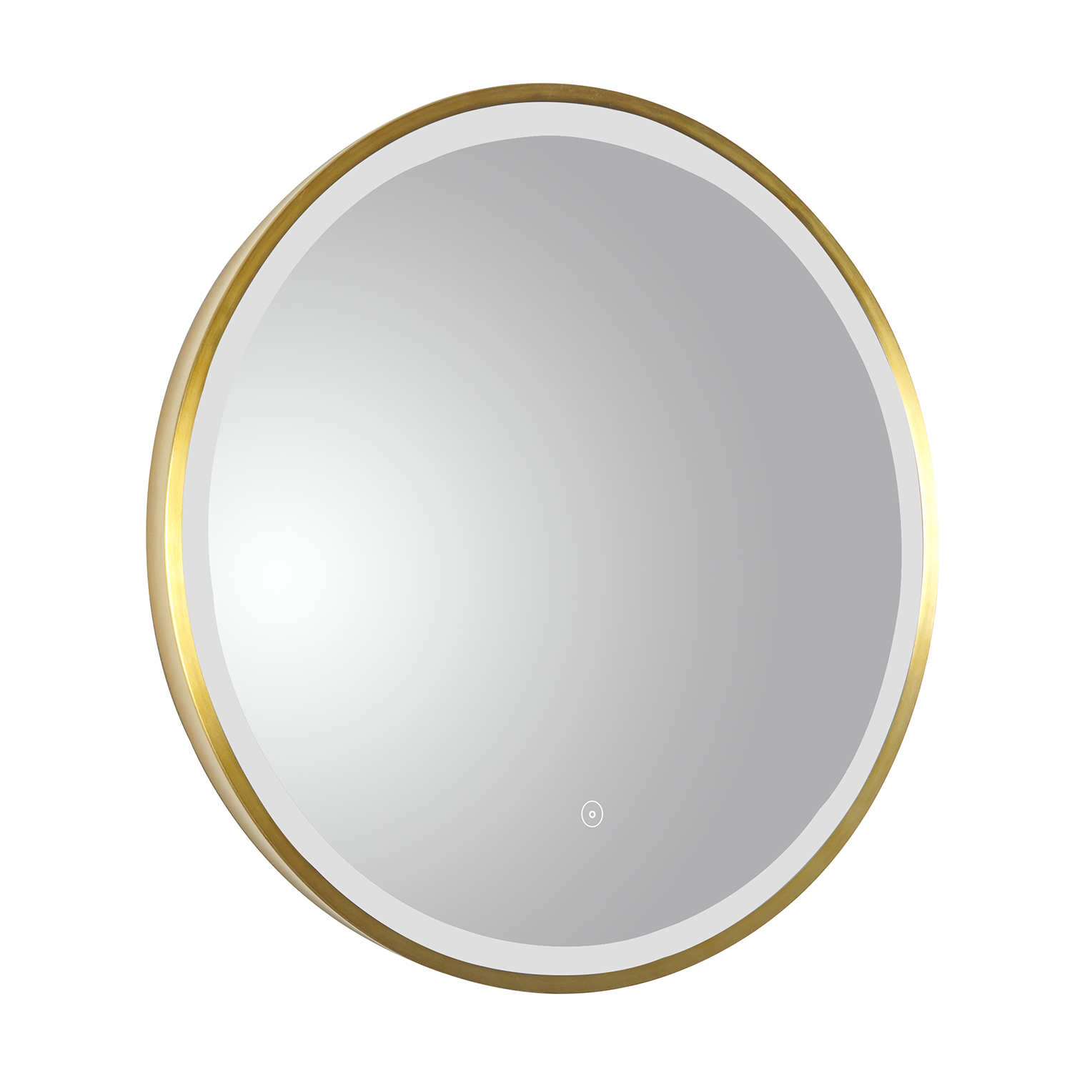 VOS LED Illuminated Round Framed Mirror with Demister Pad & Colour Change Lights - 600mm
