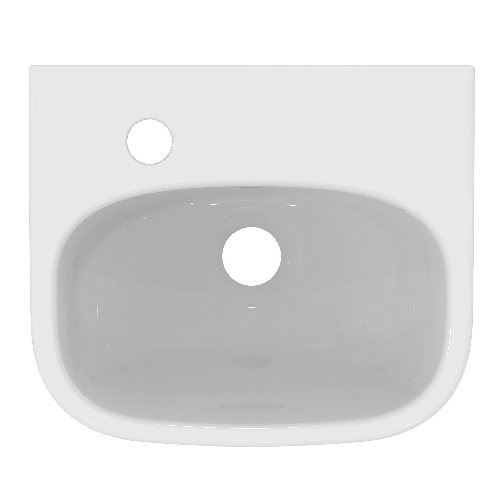 Ideal Standard i.life A 350mm Cloakroom Basin & Pedestal - Left or Right Hand Tap Hole