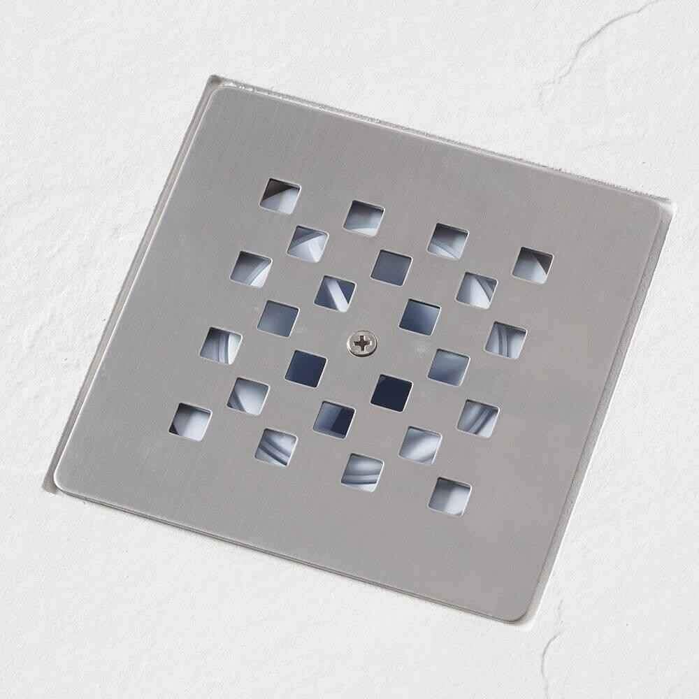 Drench Anthracite Ultra Thin Quadrant Stone Slate Effect Shower Tray - 900 x 900mm