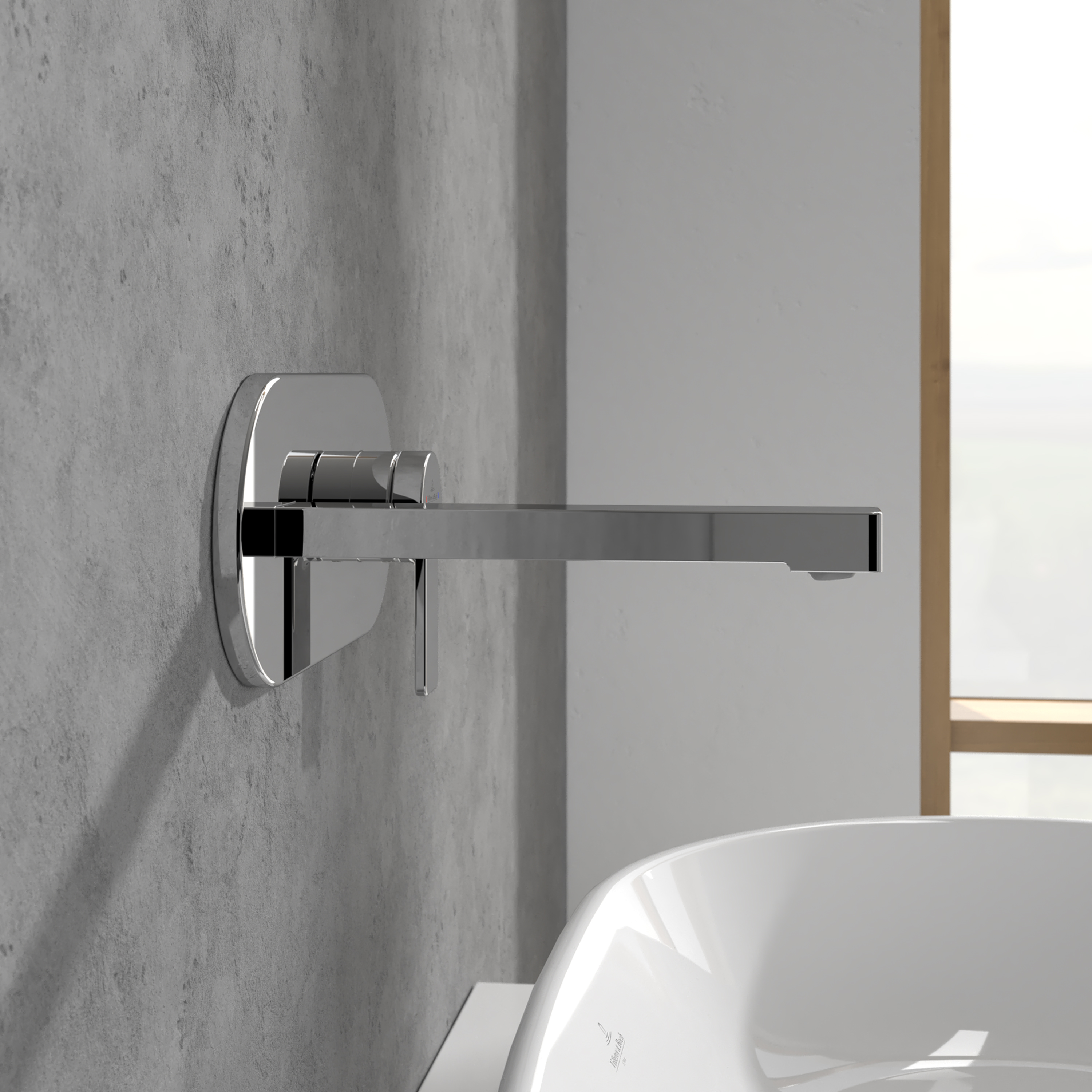 Villeroy & Boch Architectura Wall Mounted Basin Mixer Tap & Easy Installation Box