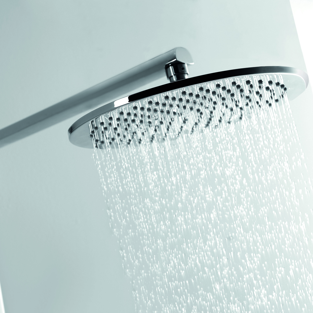 Flova Allore Thermostatic Shower Column with Handset, Body Jets & Overhead Shower