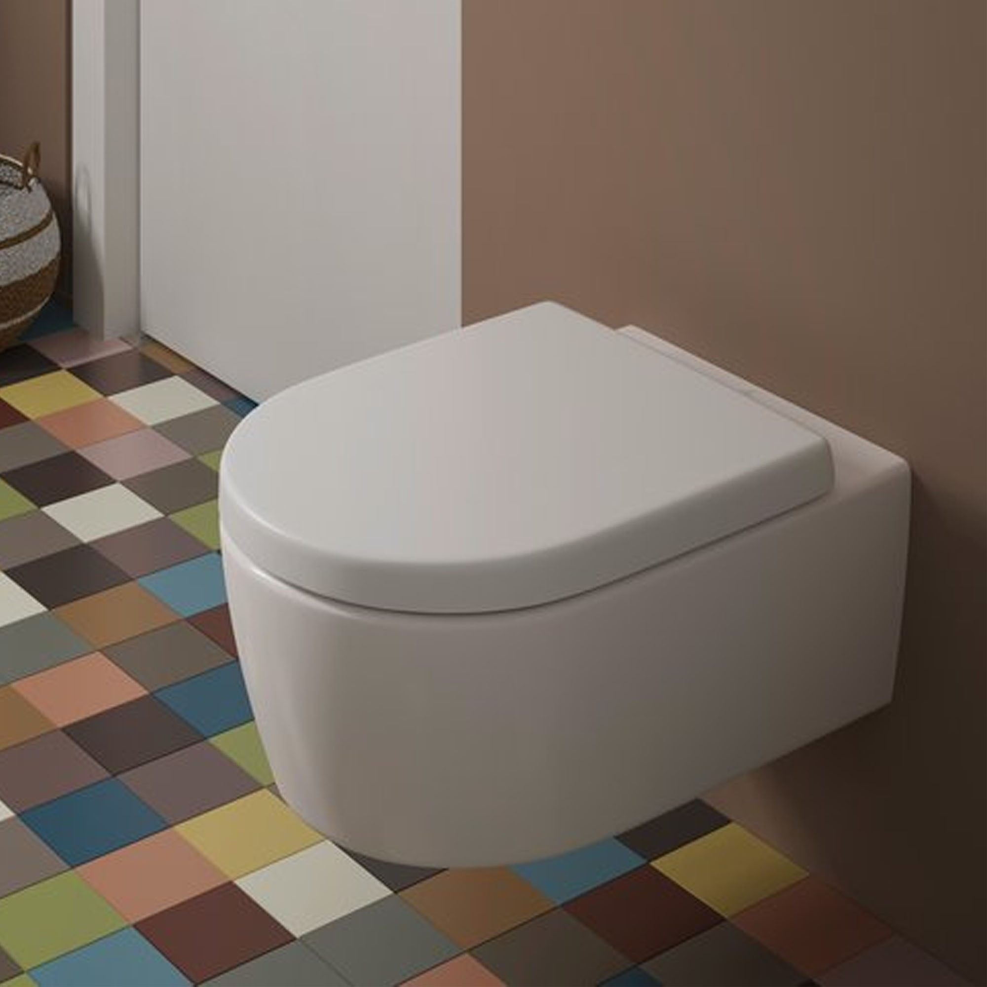 Villeroy & Boch ViConnect Pro 2.0 Frame with Arto Rimless Wall Mounted Toilet, Flush Plate & Soft Close Toilet Seat