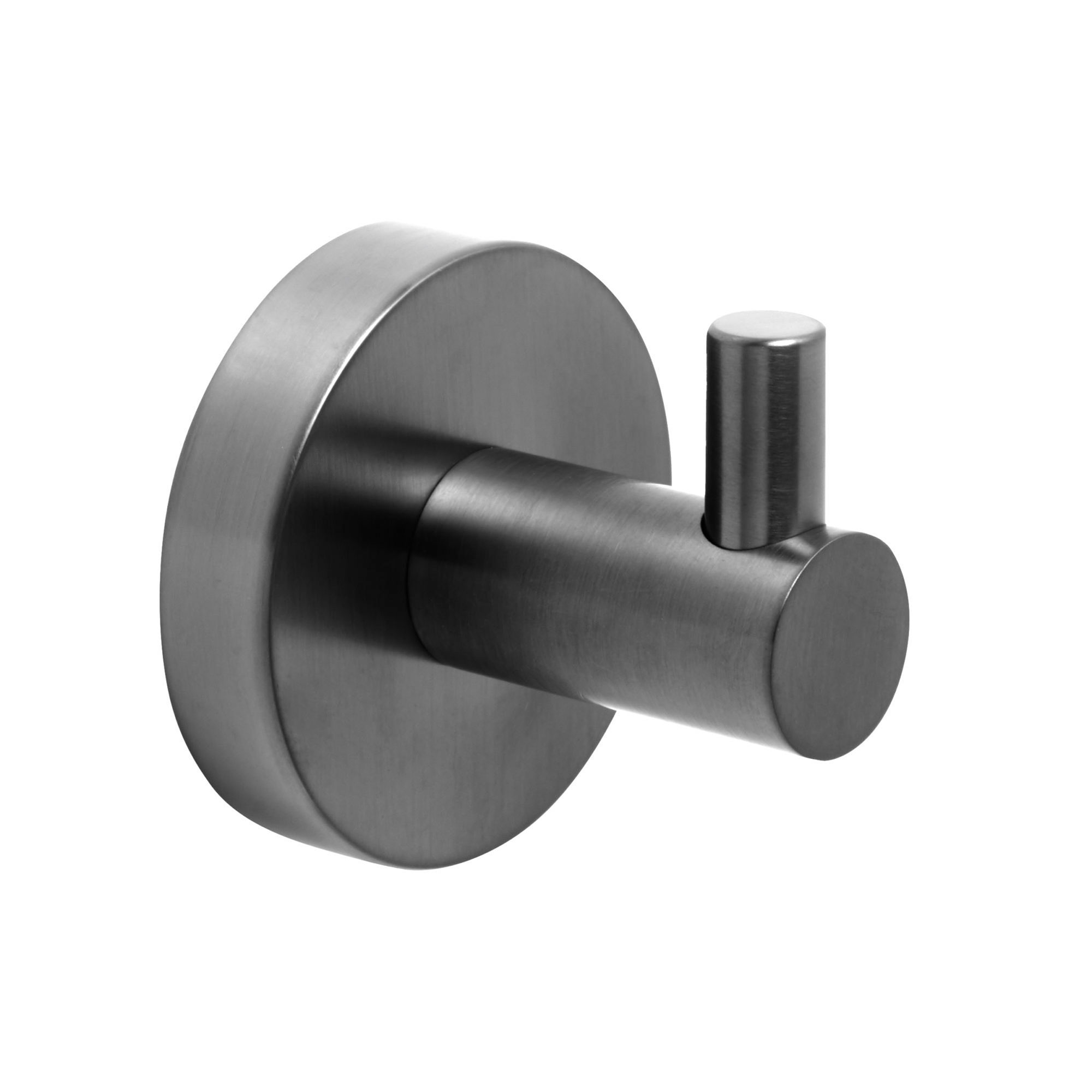 VOS Single Robe Hook - Brushed Black
