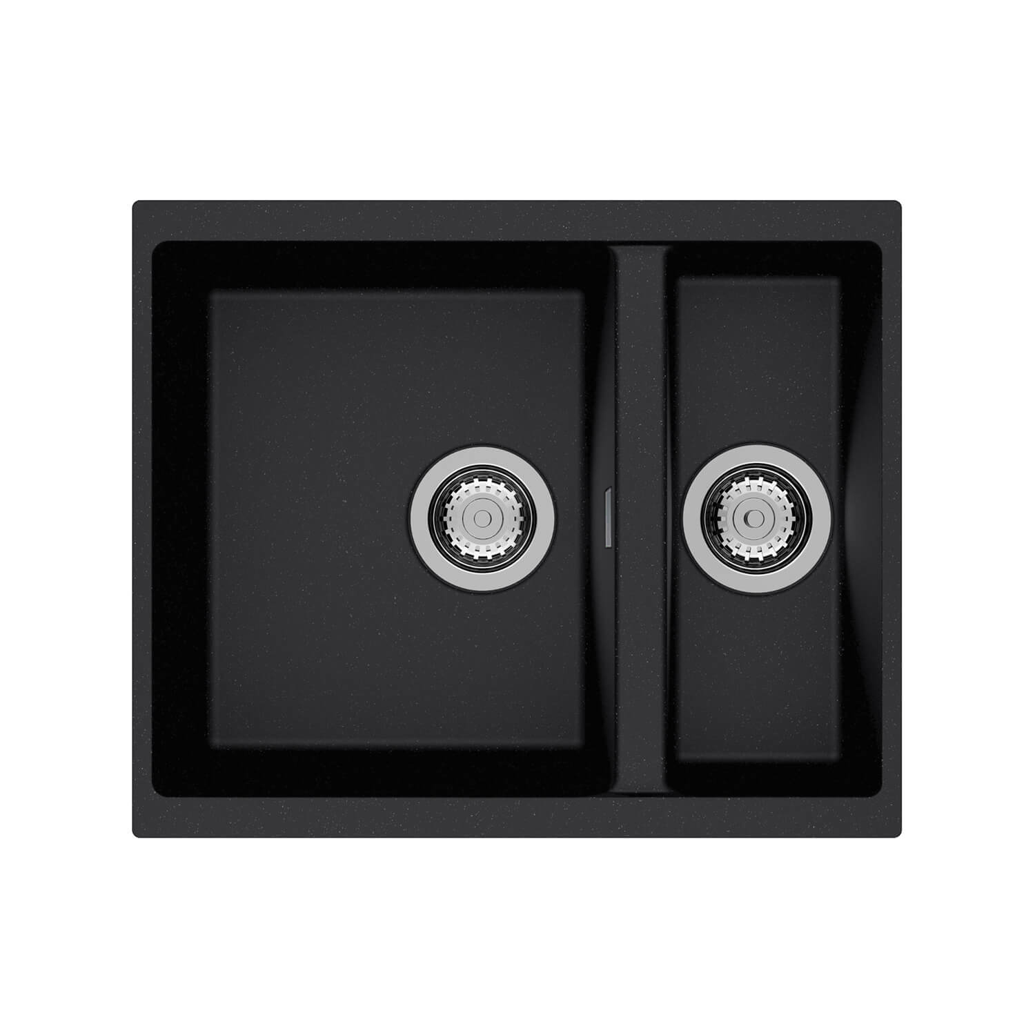 Clearwater Siena 1.5 Bowl Granite Composite Undermount Kitchen Sink & Waste - 555 x 460mm