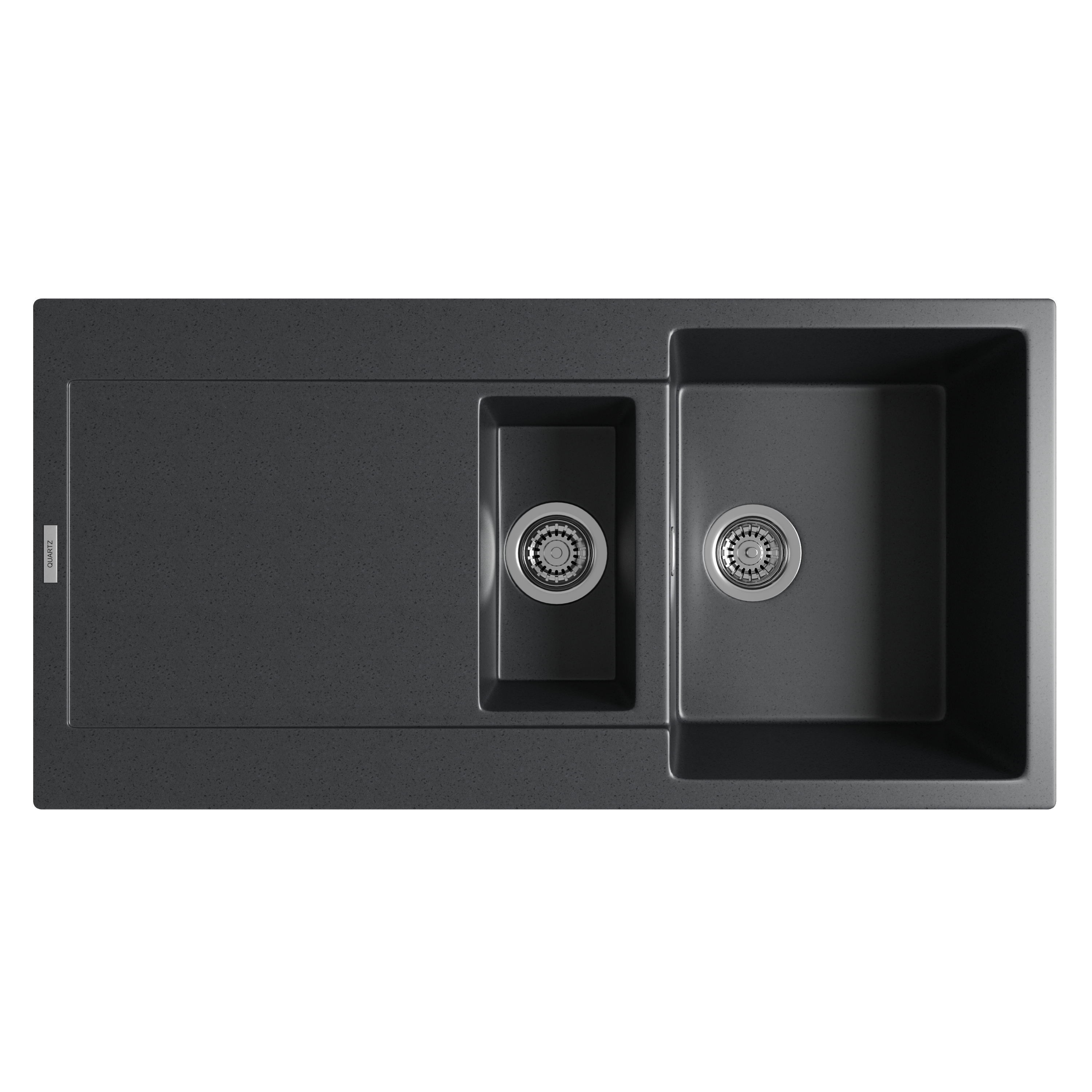Vellamo Rocca 1.5 Bowl Granite Composite Inset Kitchen Sink & Waste - 1000 x 500mm