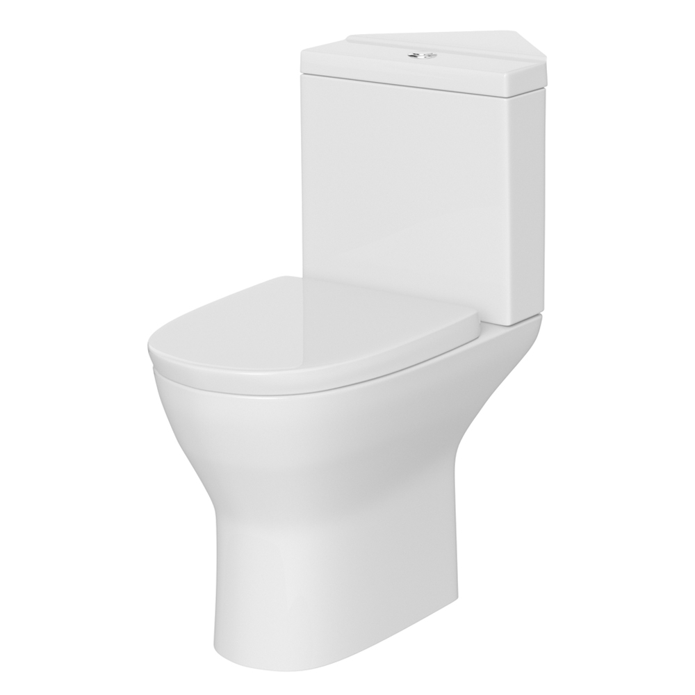 Harbour Identity Corner Toilet & Soft Close Seat