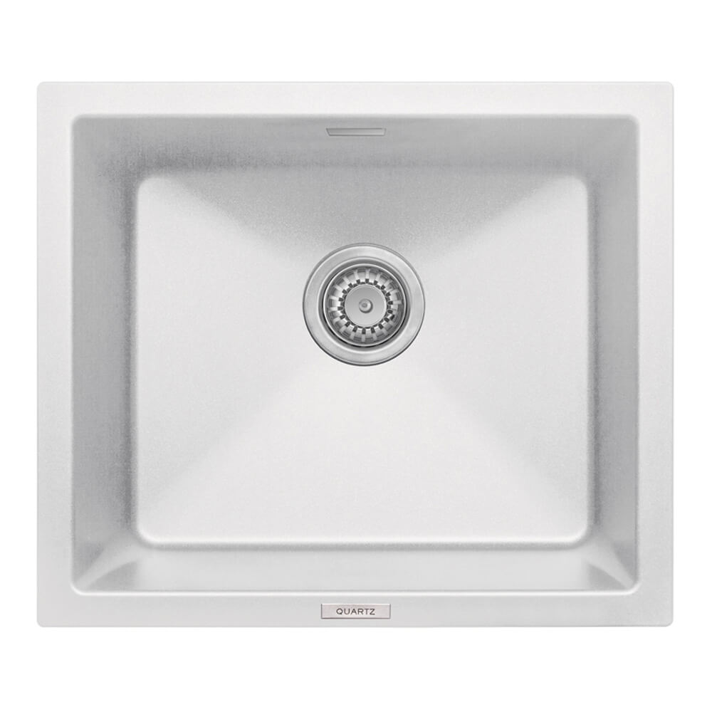 Vellamo Terra 1 Bowl Granite Composite Inset / Undermount Kitchen Sink & Waste - 533 x 457mm
