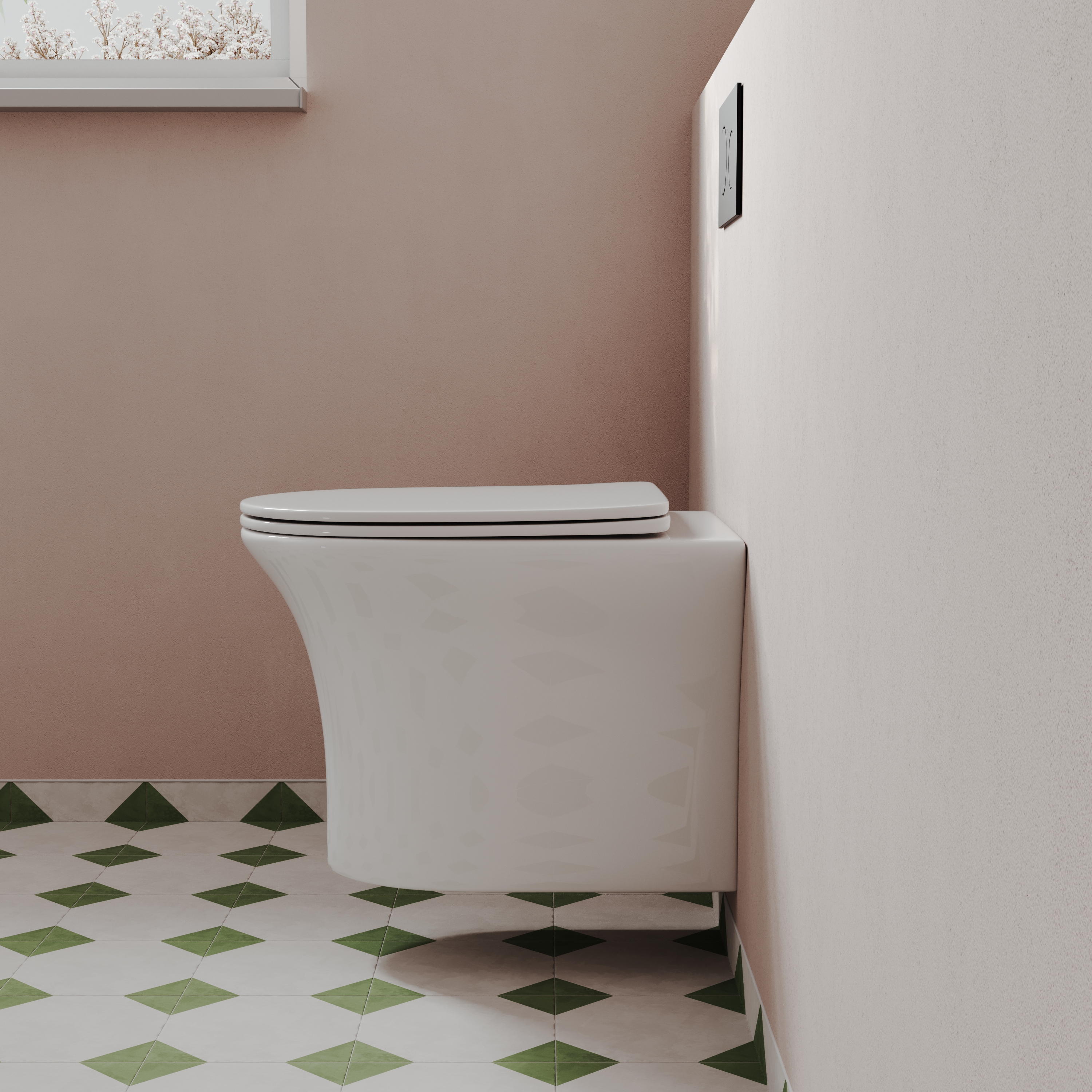 Lydia Rimless Wall Hung Toilet & Soft Close Seat