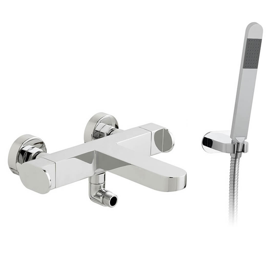 Vado Life Wall Mounted Exposed Bath Shower Mixer with Kit