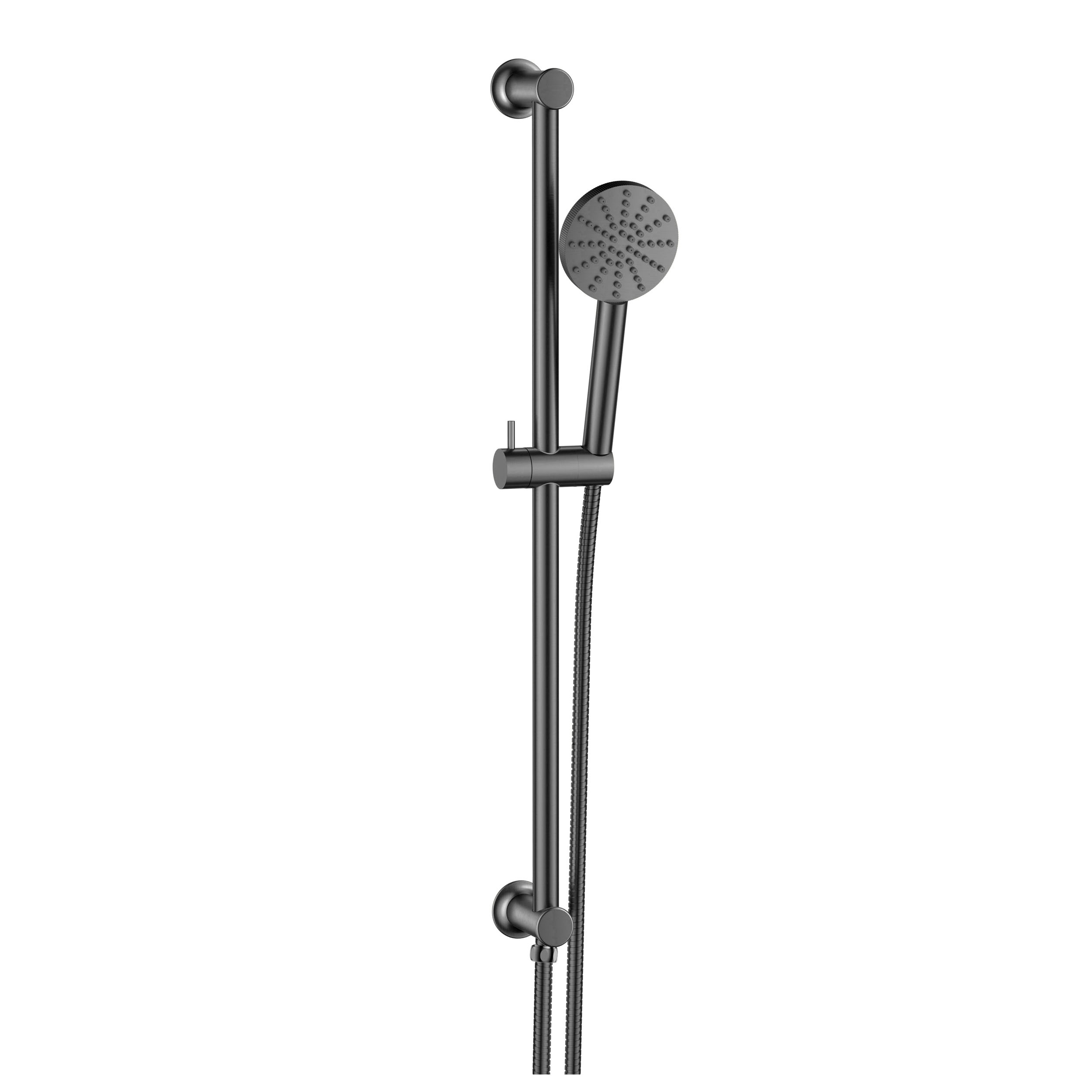 Core Fluted Slide Rail Shower Kit, Shower Handset & Hose with Integrated Elbow