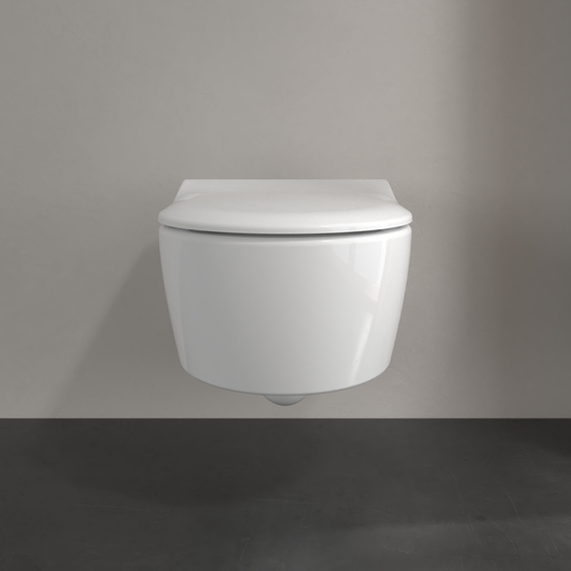 Villeroy & Boch Avento Rimless Wall Mounted Toilet & Soft Close Toilet Seat