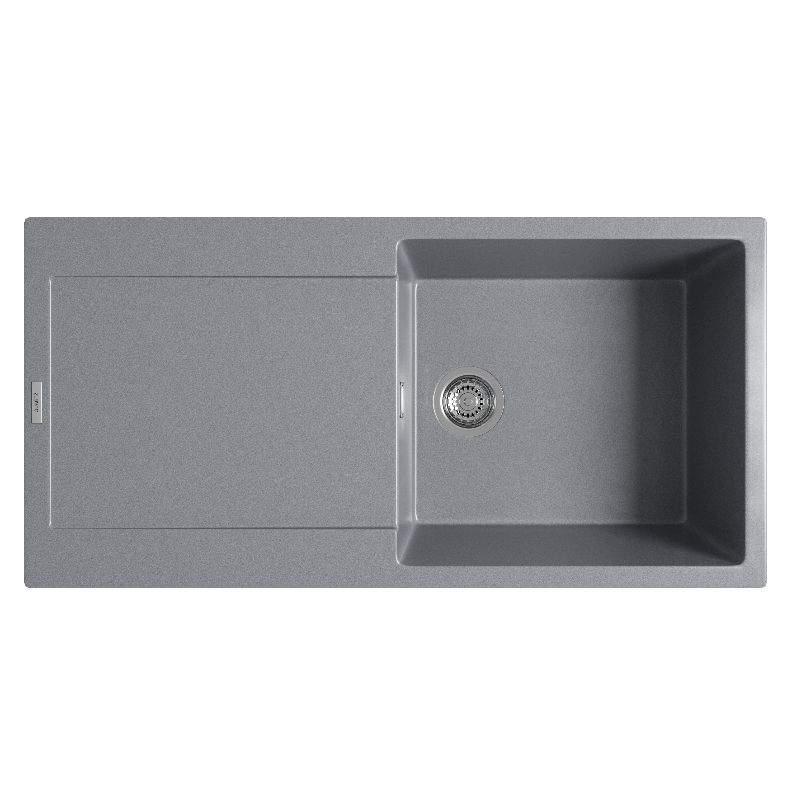 Vellamo Rocca Large 1 Bowl Granite Composite Inset Kitchen Sink & Waste - 1000 x 500mm