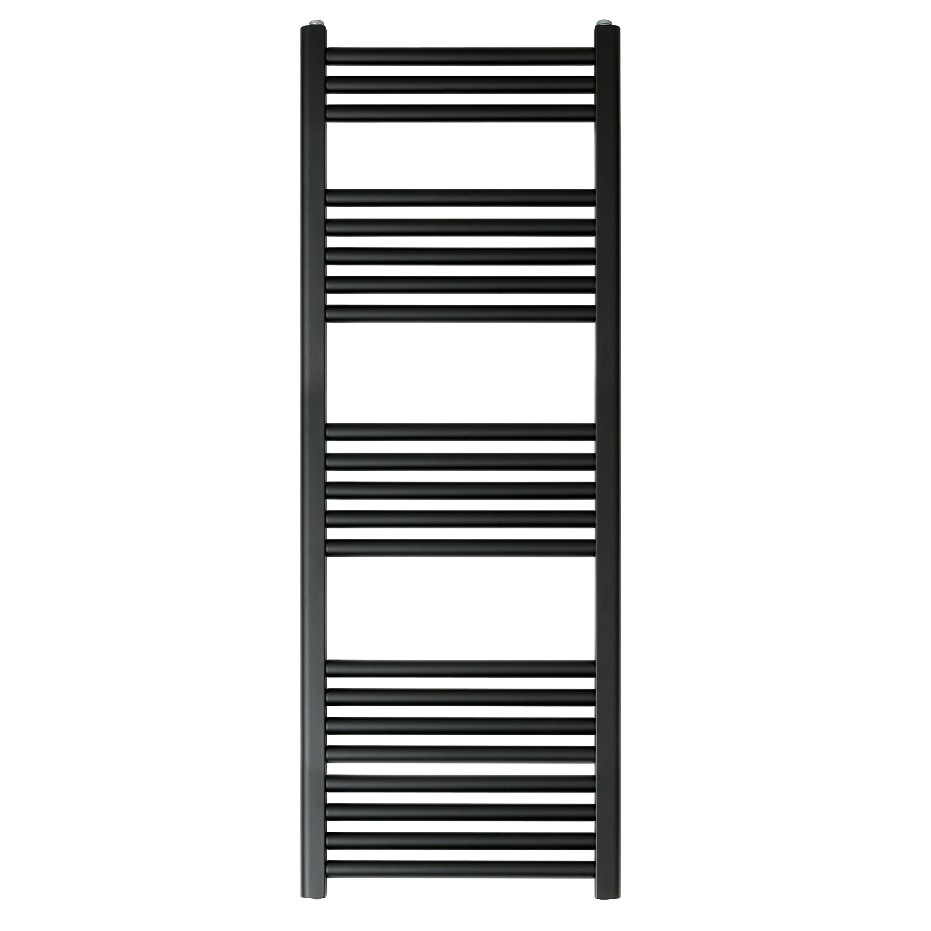 EliteHeat Steel Ladder Heated Towel Rail 25mm Bars - Matt Black