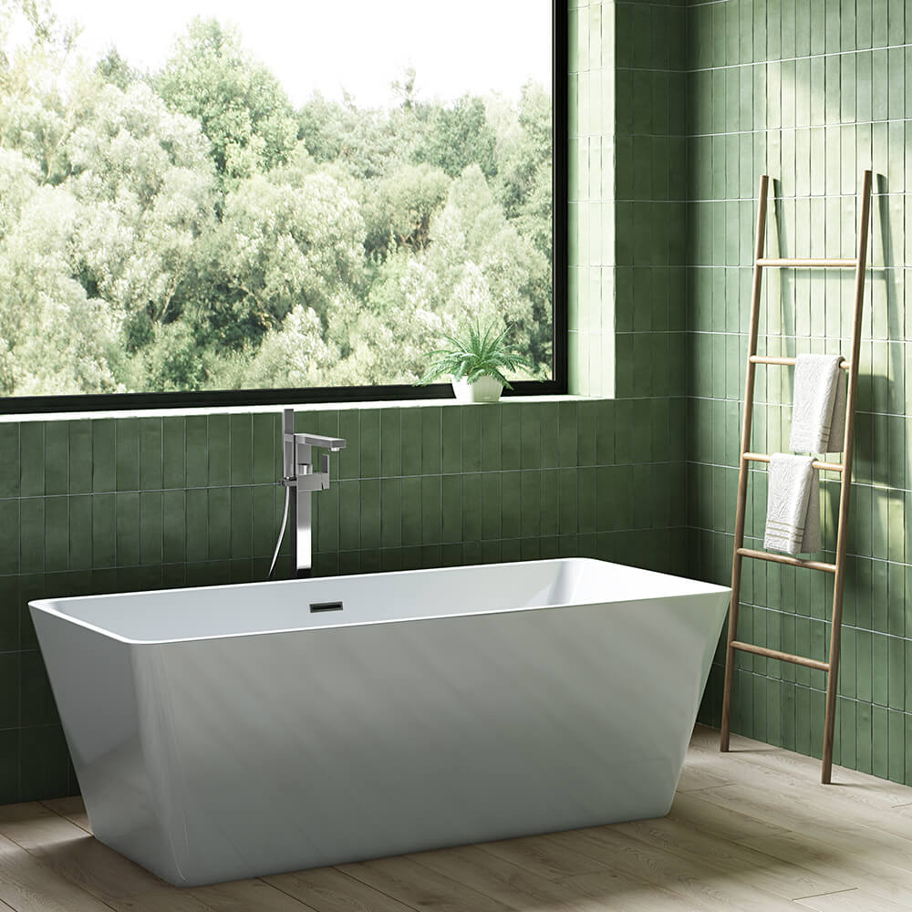 Vellamo Forte Freestanding Bath Shower Mixer with Shower Kit