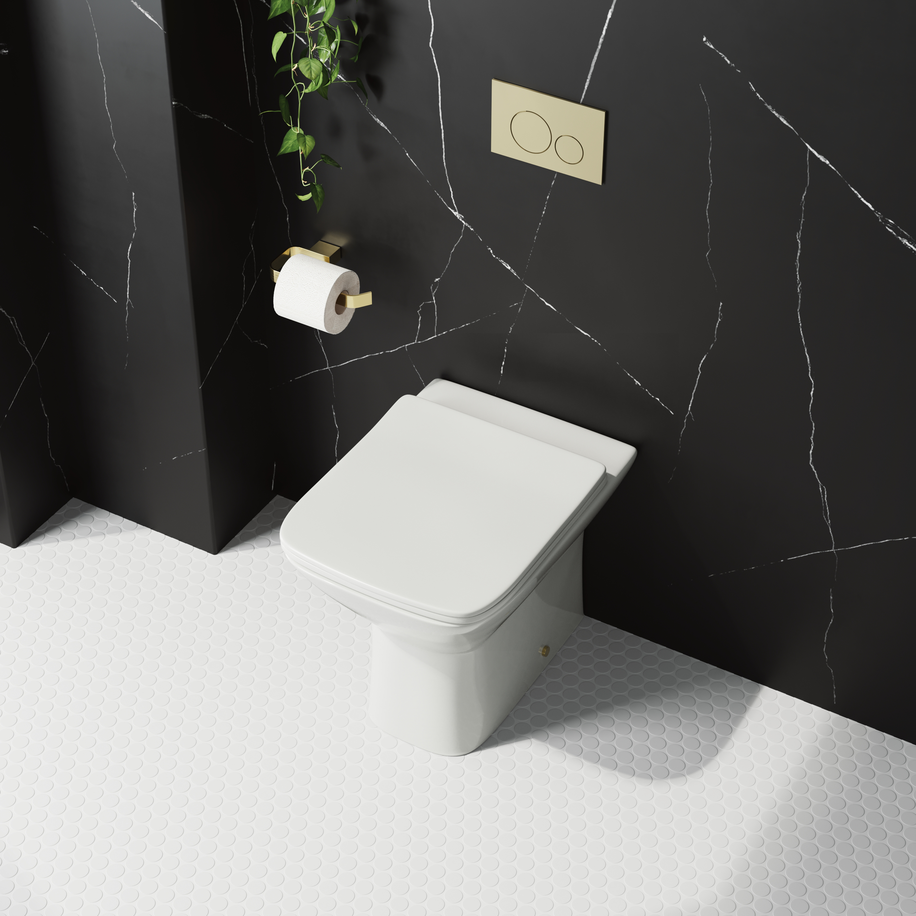 Harbour Alchemy Rimless Back to Wall Toilet & Soft Close Seat