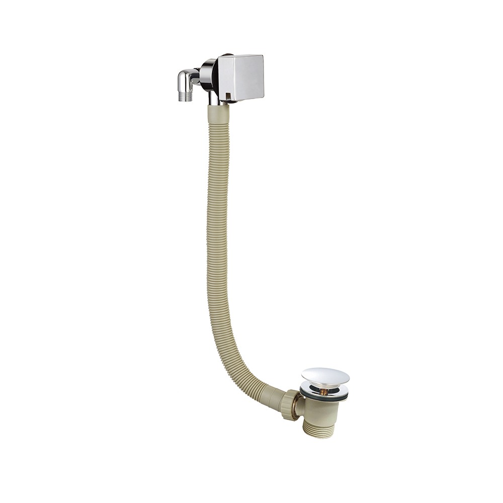 Vellamo Square Bath Overflow Filler with Clicker Waste