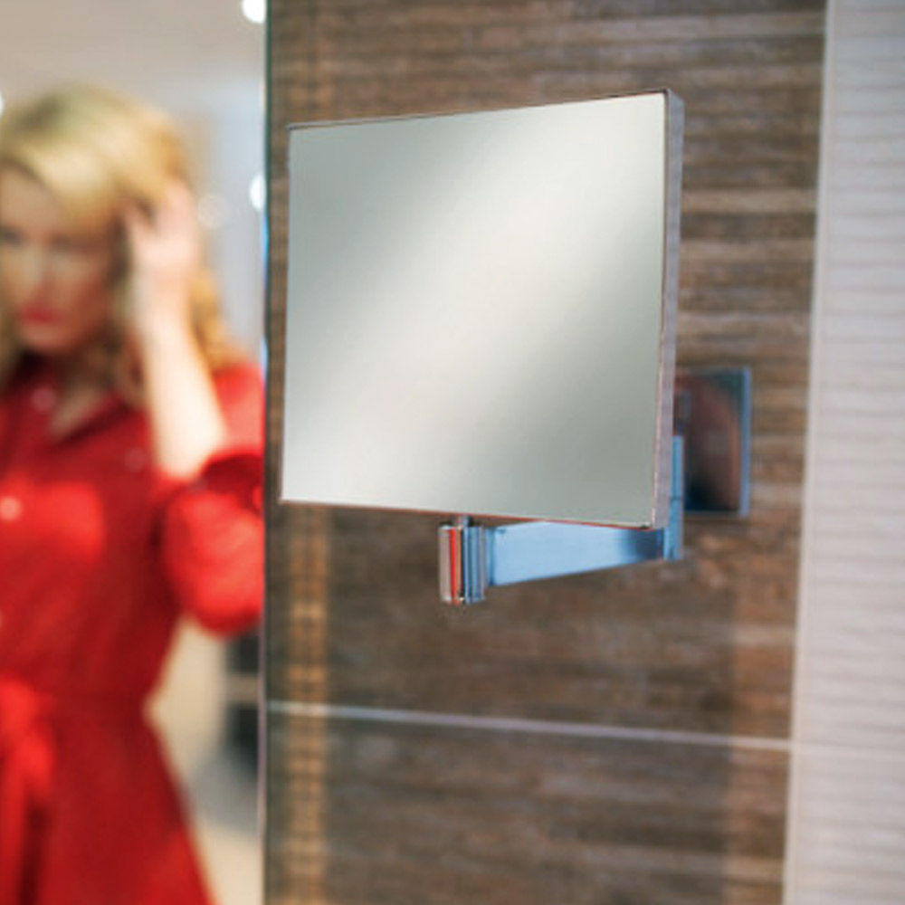 hib. Helix Square Magnifying Mirror - 170 x 170mm