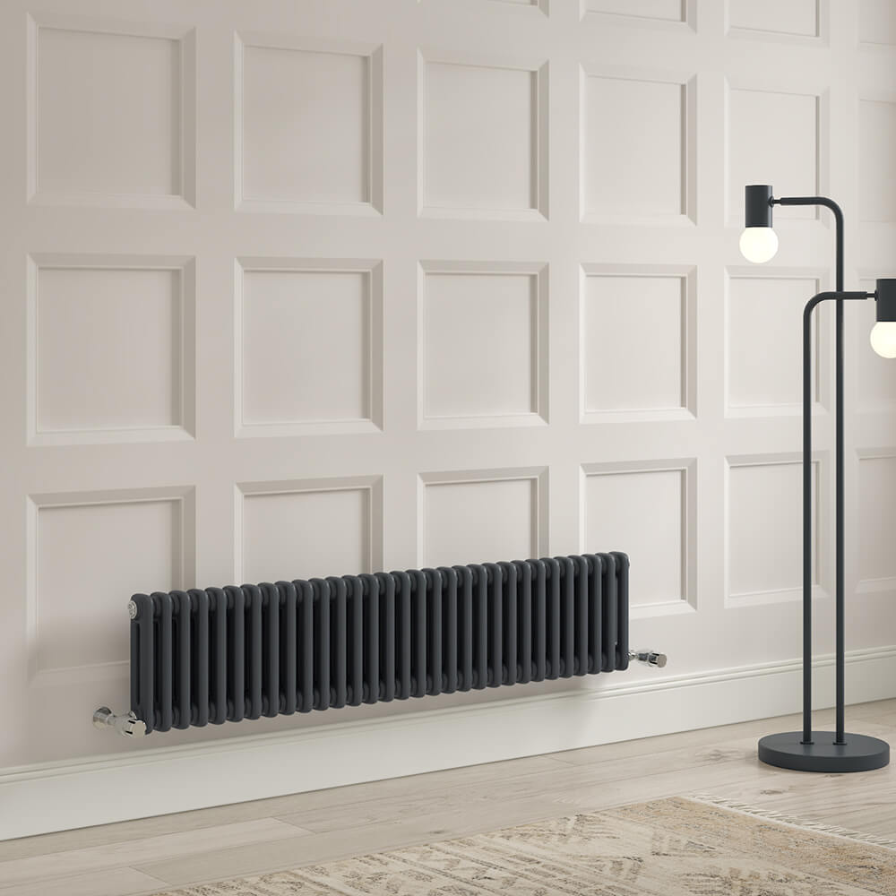 Brenton Olympus Horizontal 2 Column Radiator - Anthracite
